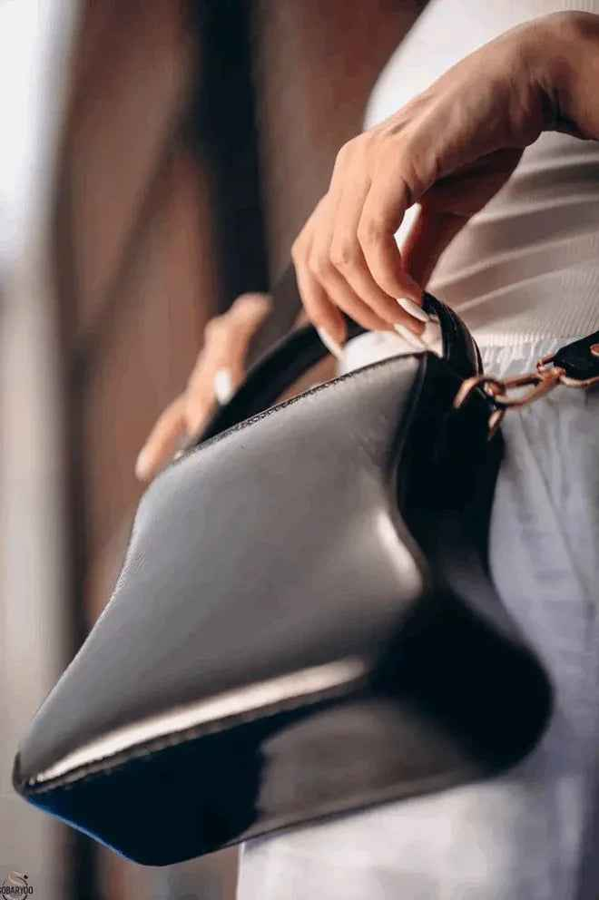 Metallic Black Bag - Nart