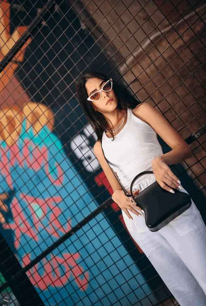 Metallic Black Bag - Nart