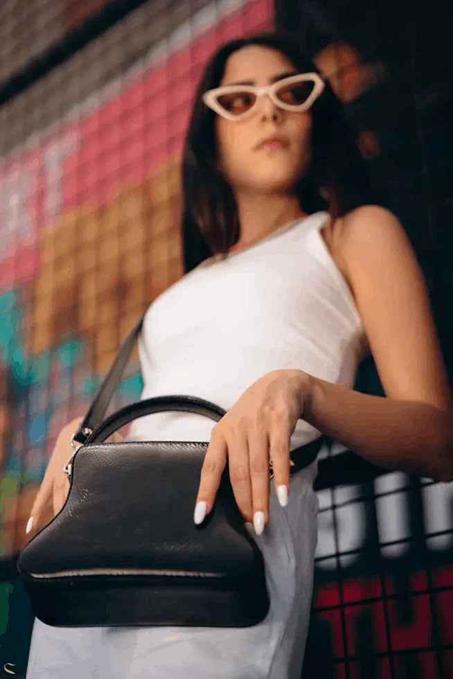 Metallic Black Bag - Nart
