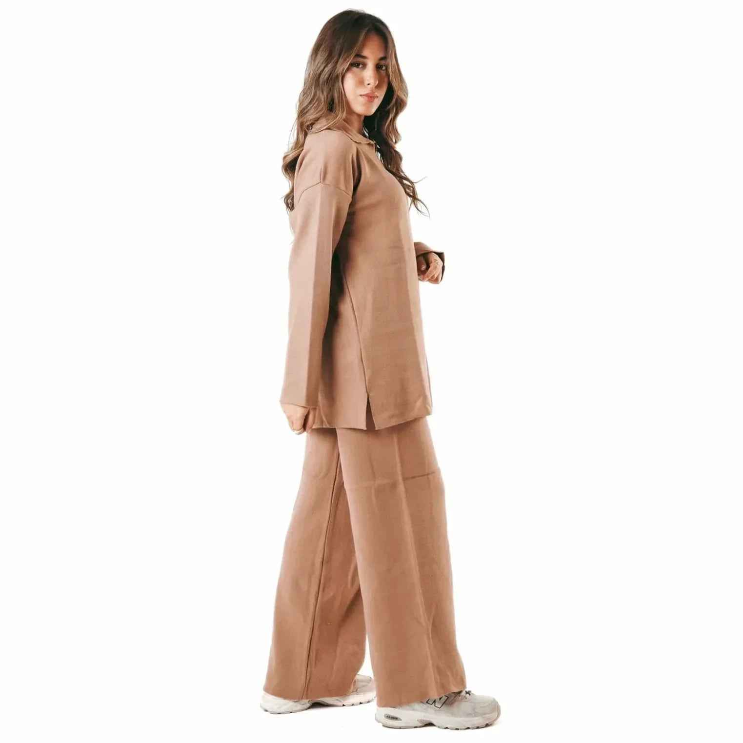Cafe Cozy Flow Knitted Set - Kanza