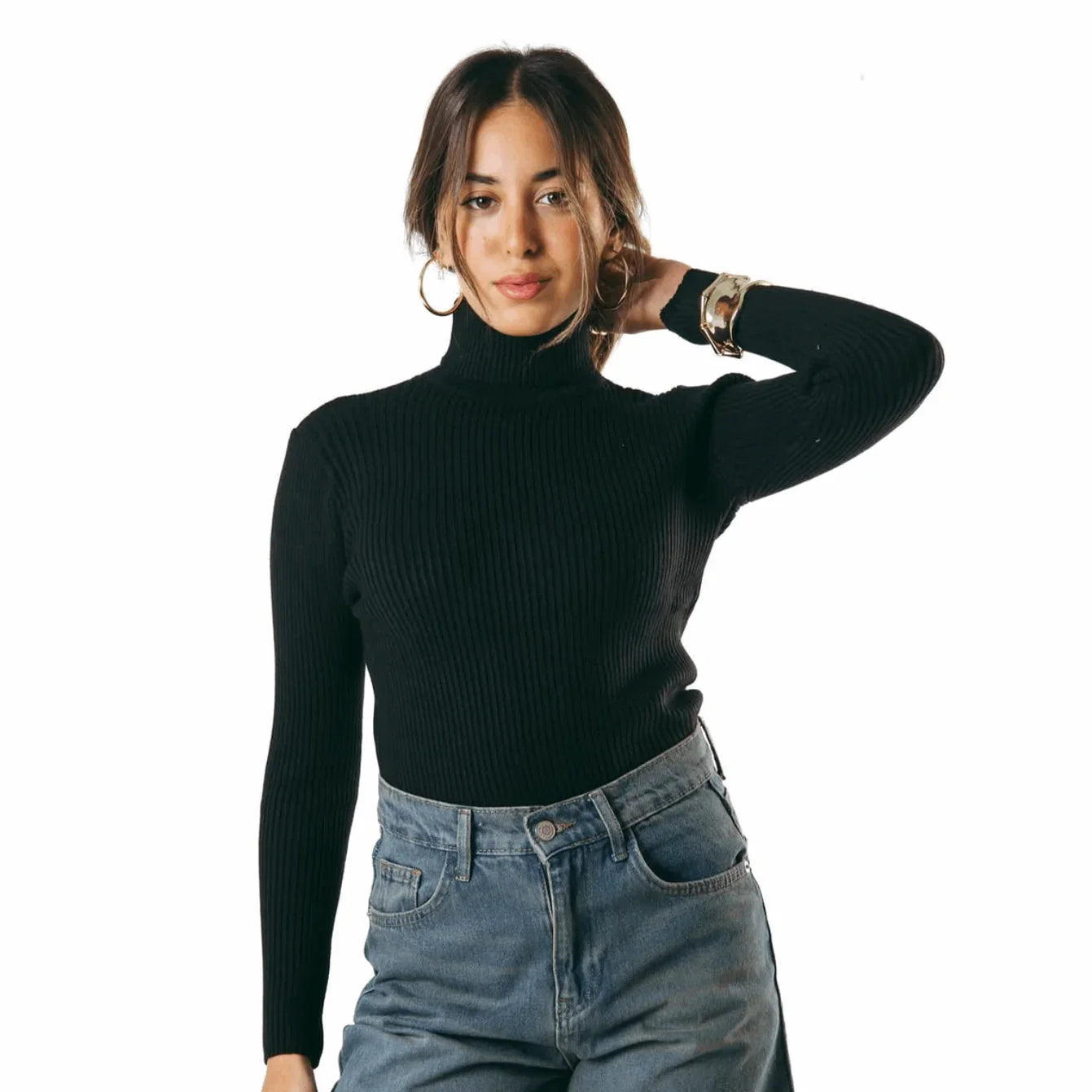 Kanza - Black High Knit Essential 1