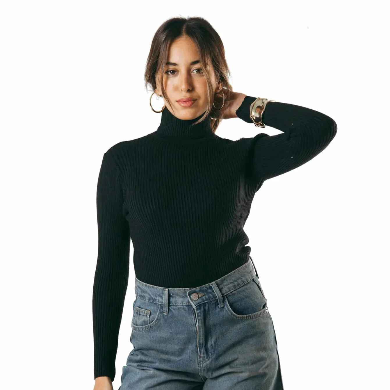 Black High Knit Essential - Kanza