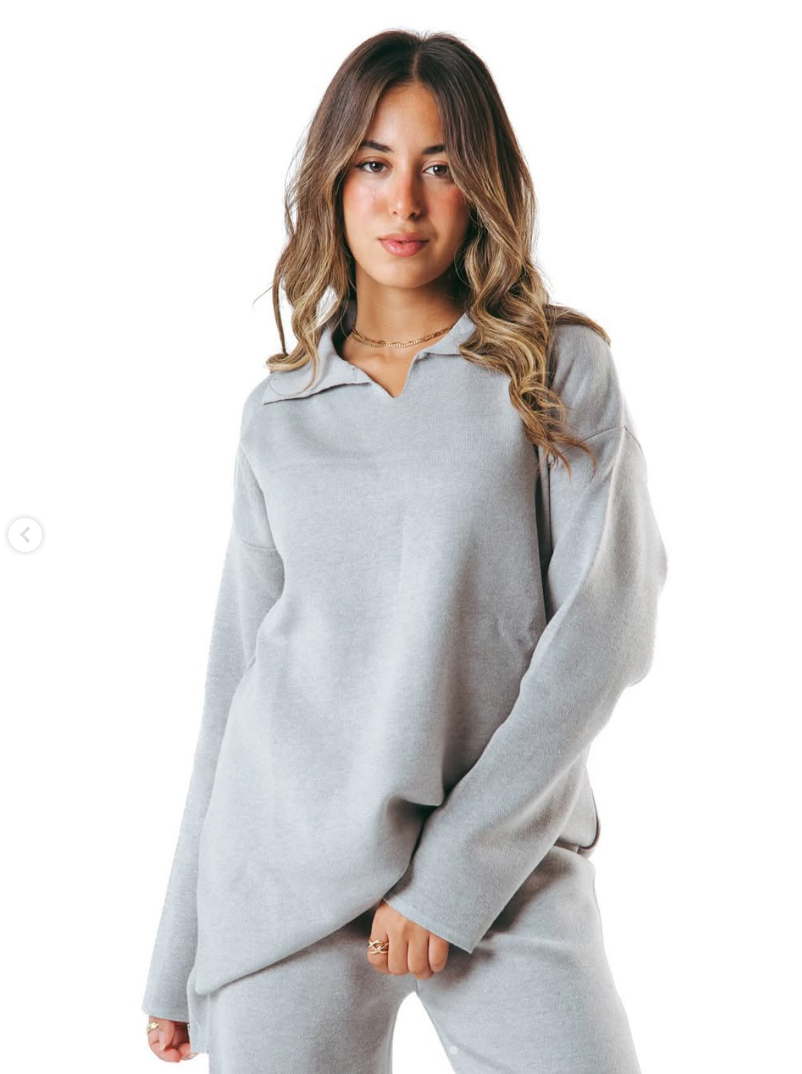 Kanza - Gray Cozy Flow Knitted Set 3