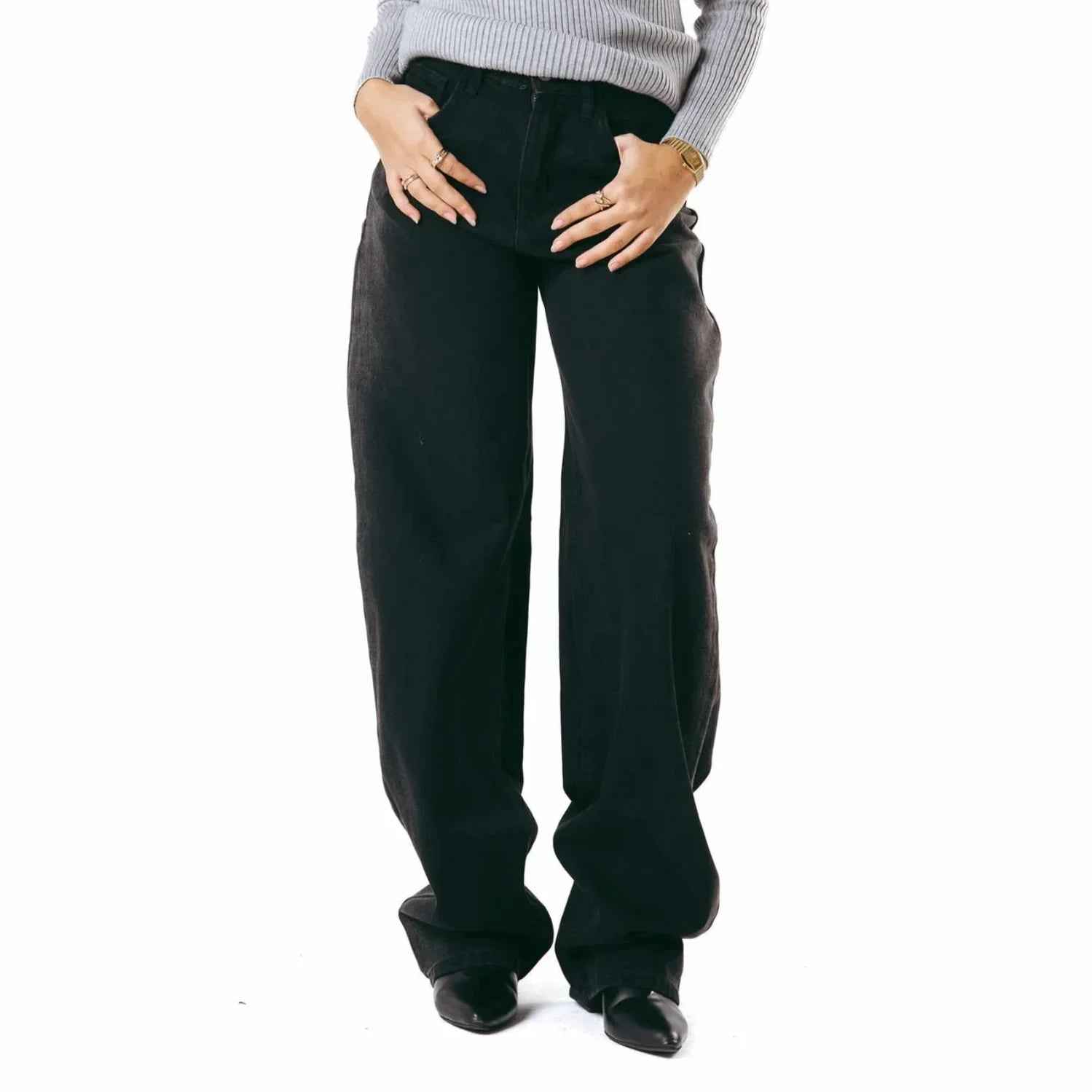 Black Stripe Cloud Denim - Kanza