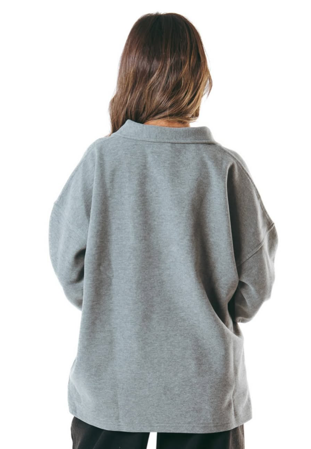 Kanza - Snug Gray Zip Pullover 4