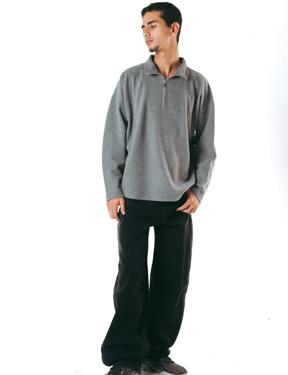 Kanza - Black Stripe Cloud Denim 3