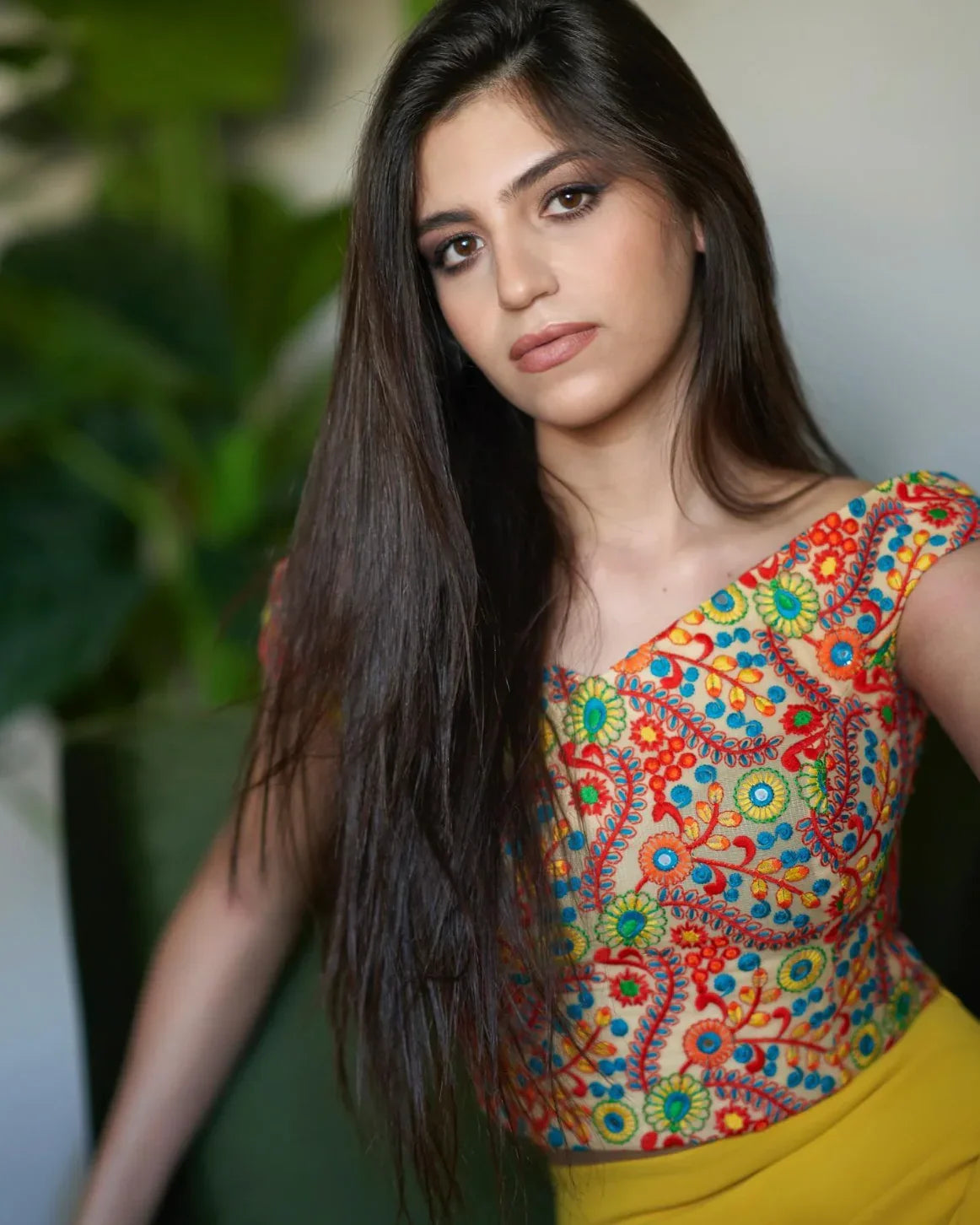 Nosh - Off-shoulder Colorful Bustier Top 3