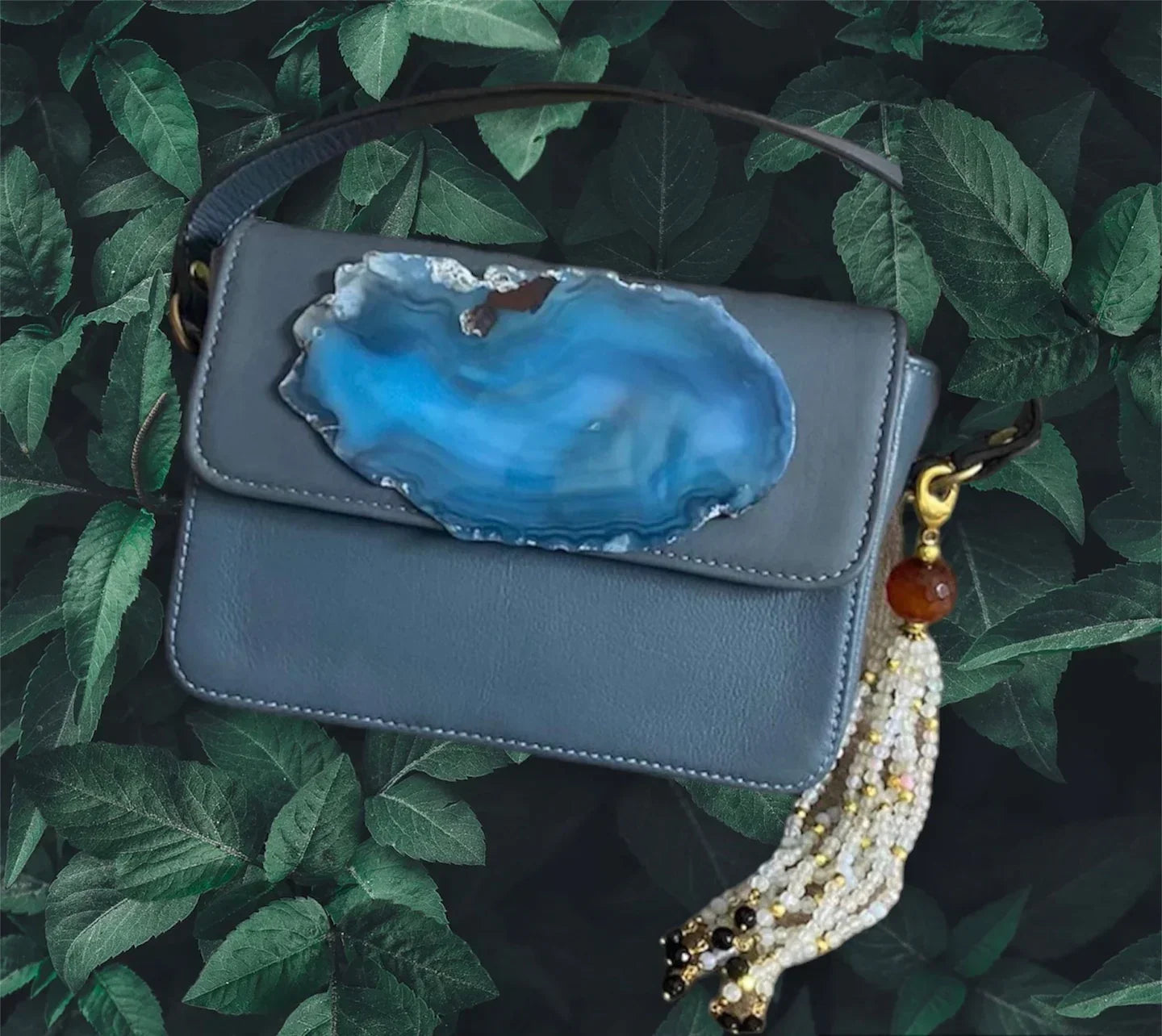 The Concept Store - Sky Blue Mermaid Stones Bag 1