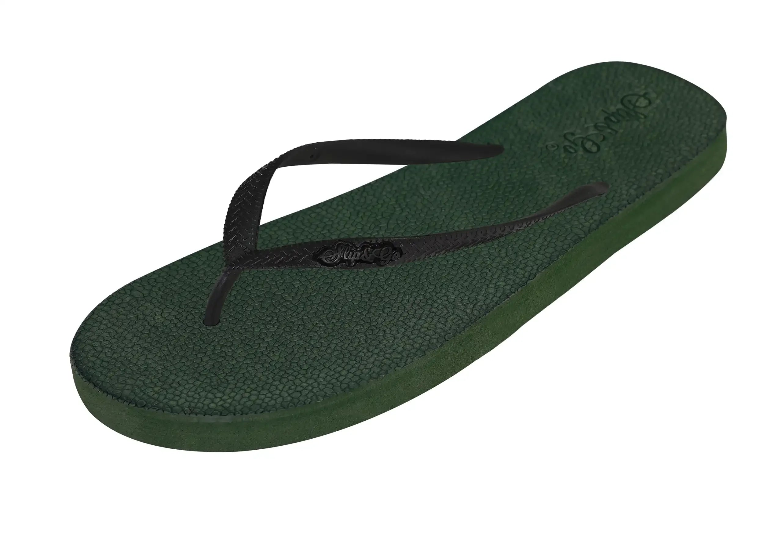 Slip&Go - Natural Olive Green Premium Men’s Comfort Slipper 35