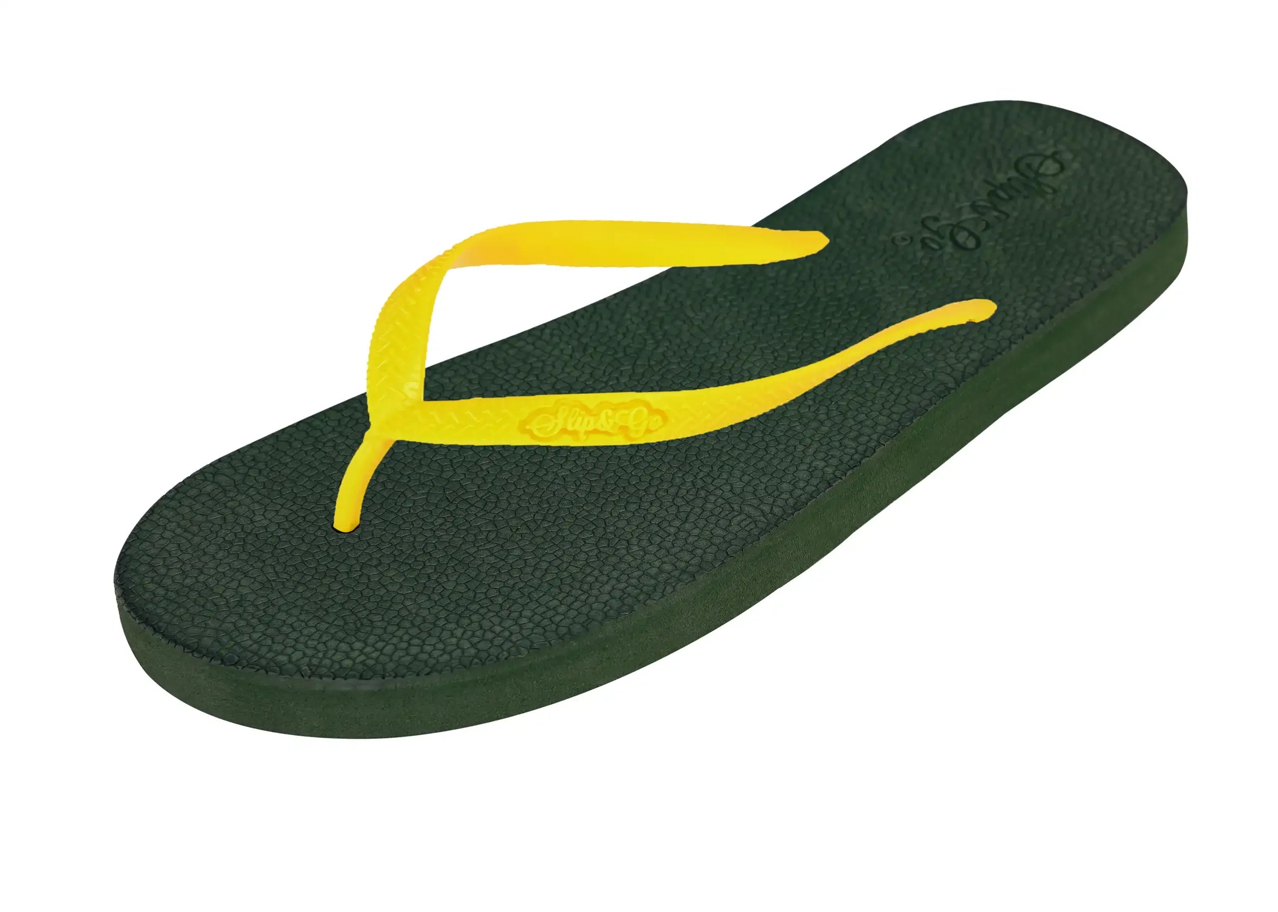 Slip&Go - Natural Olive Green Premium Kids Comfort Slipper 38