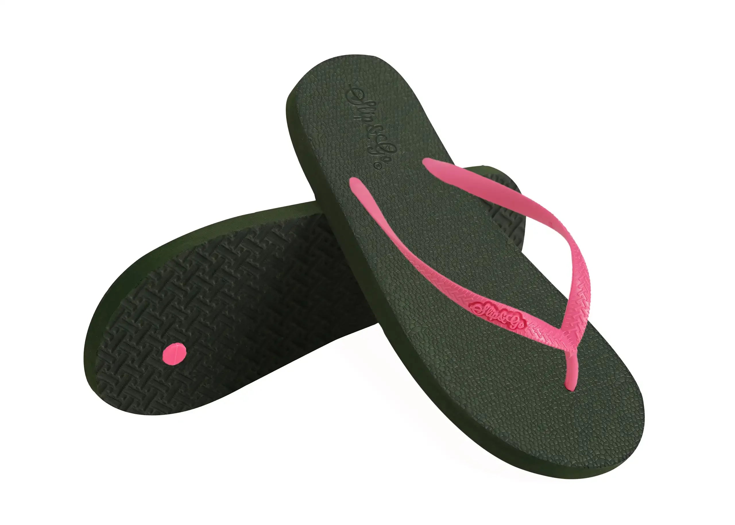 Slip&Go - Natural Olive Green Premium Kids Comfort Slipper 83