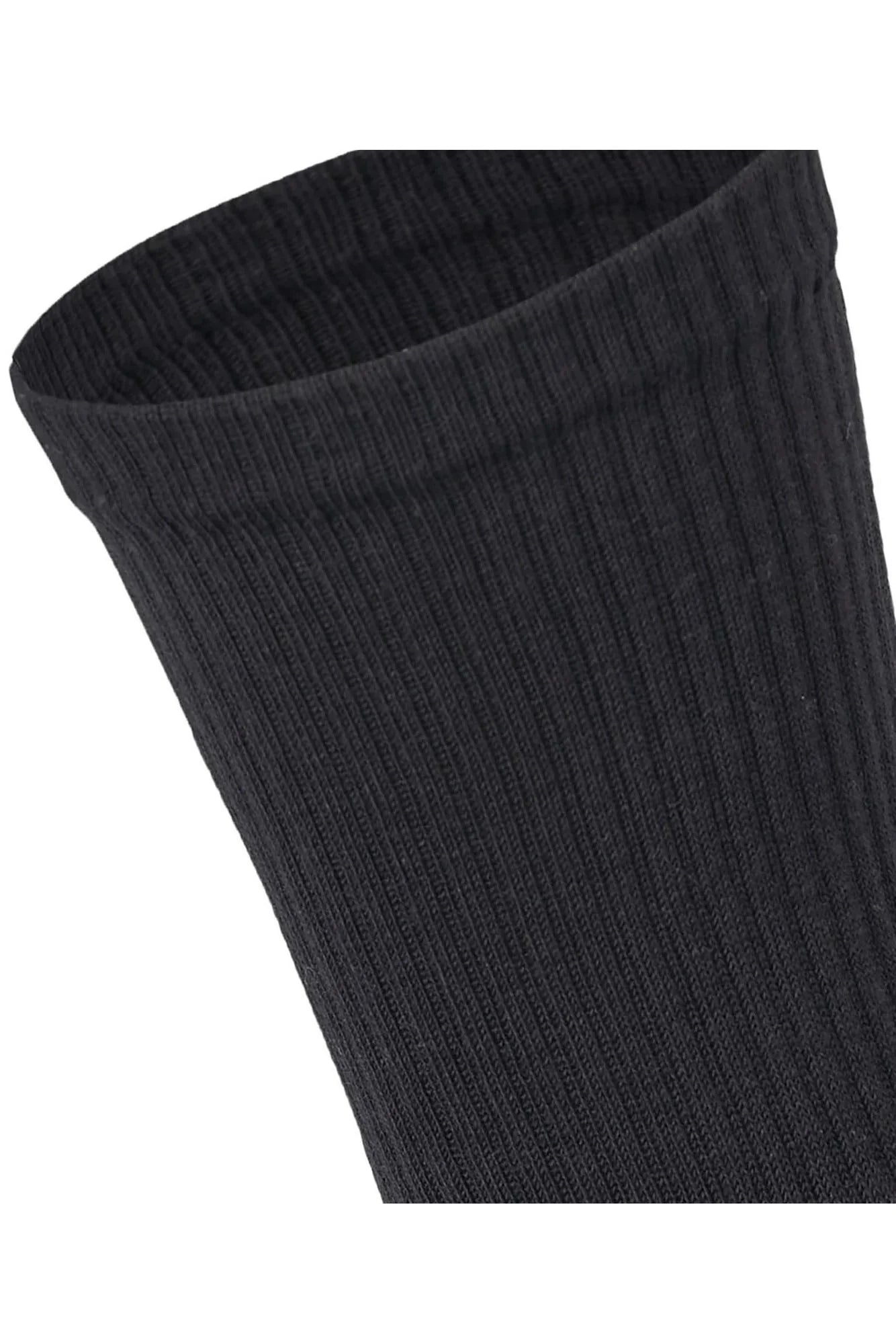Men Set Of 3 Long Half Terry Sport Socks Plain Black - Sam Socks - Babazzaro