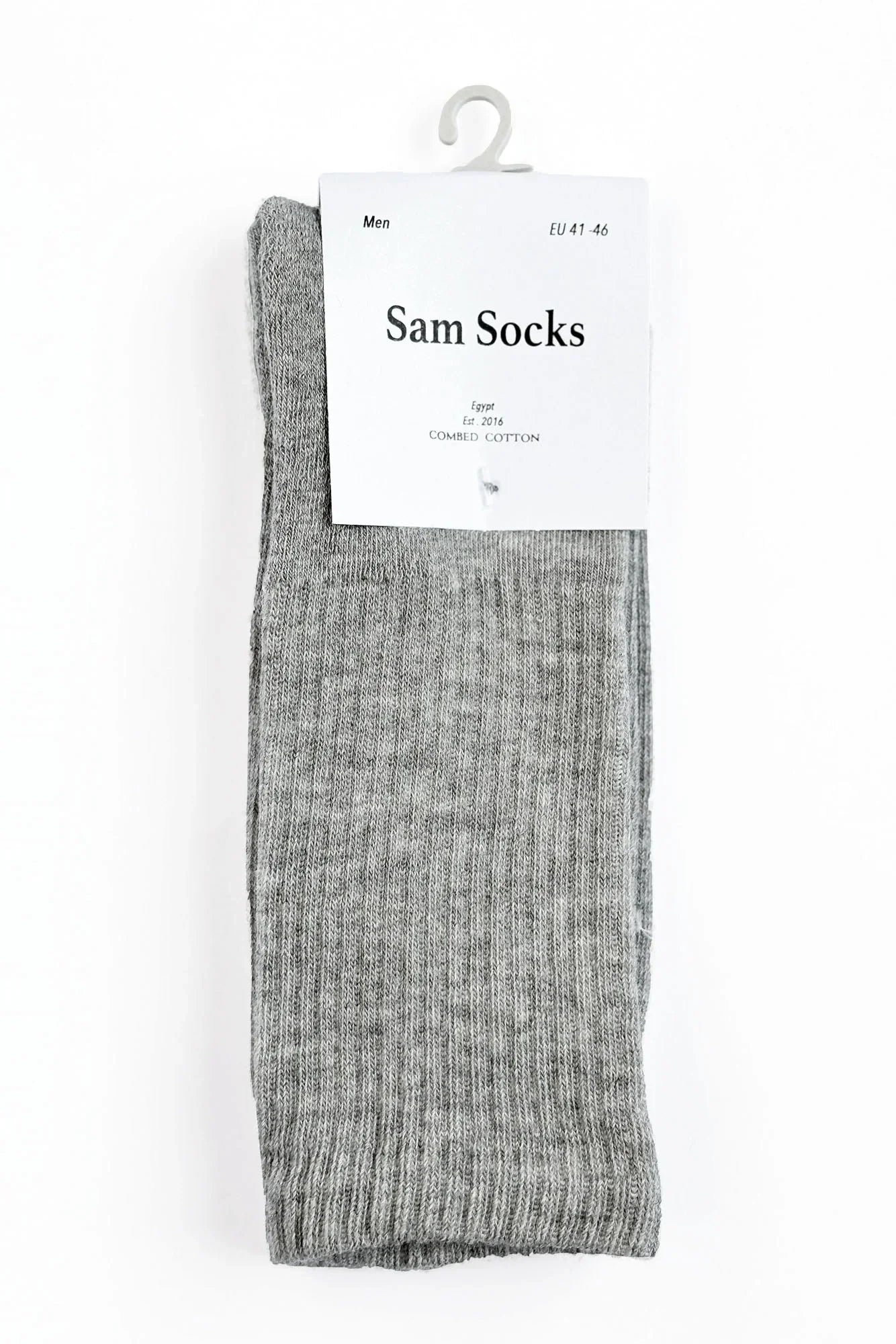 Men Set Of 3 Long Half Terry Sport Socks Plain ( Black-White-Grey ) - Sam Socks - Babazzaro