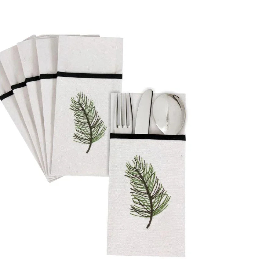 Spring Leaf Cutlery Sleevess Set - Ticas