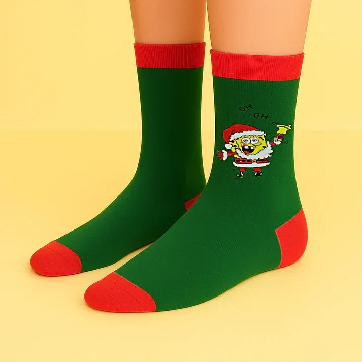 Santa SquarePants - Comedy Socks - Babazzaro