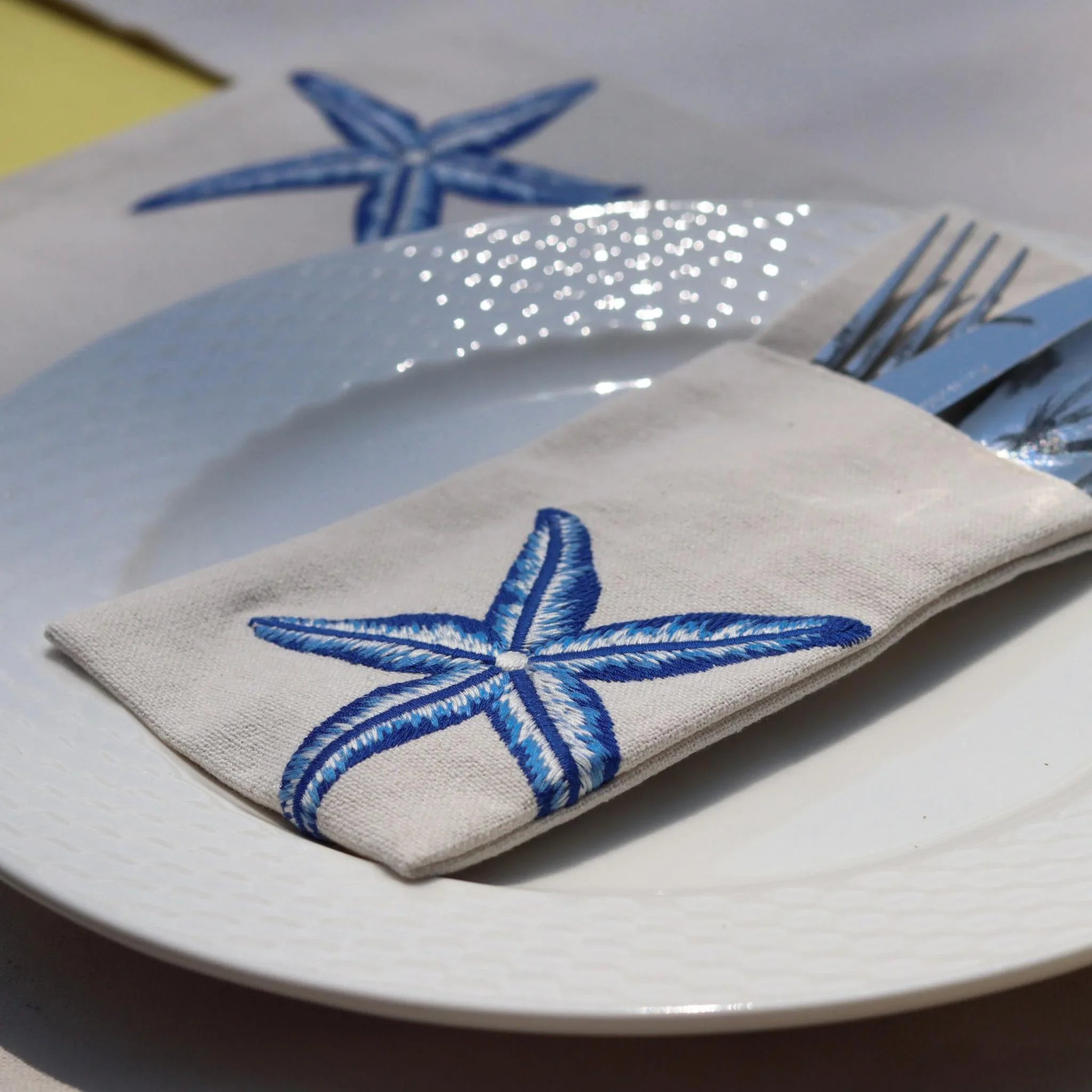 Starfish Cutlery Sleeves Set - Ticas