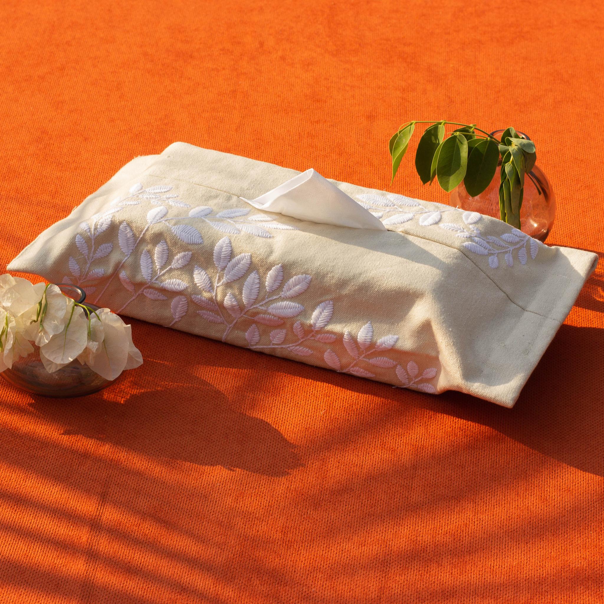 Summer Leaves Tissue Box Cover - Ticas