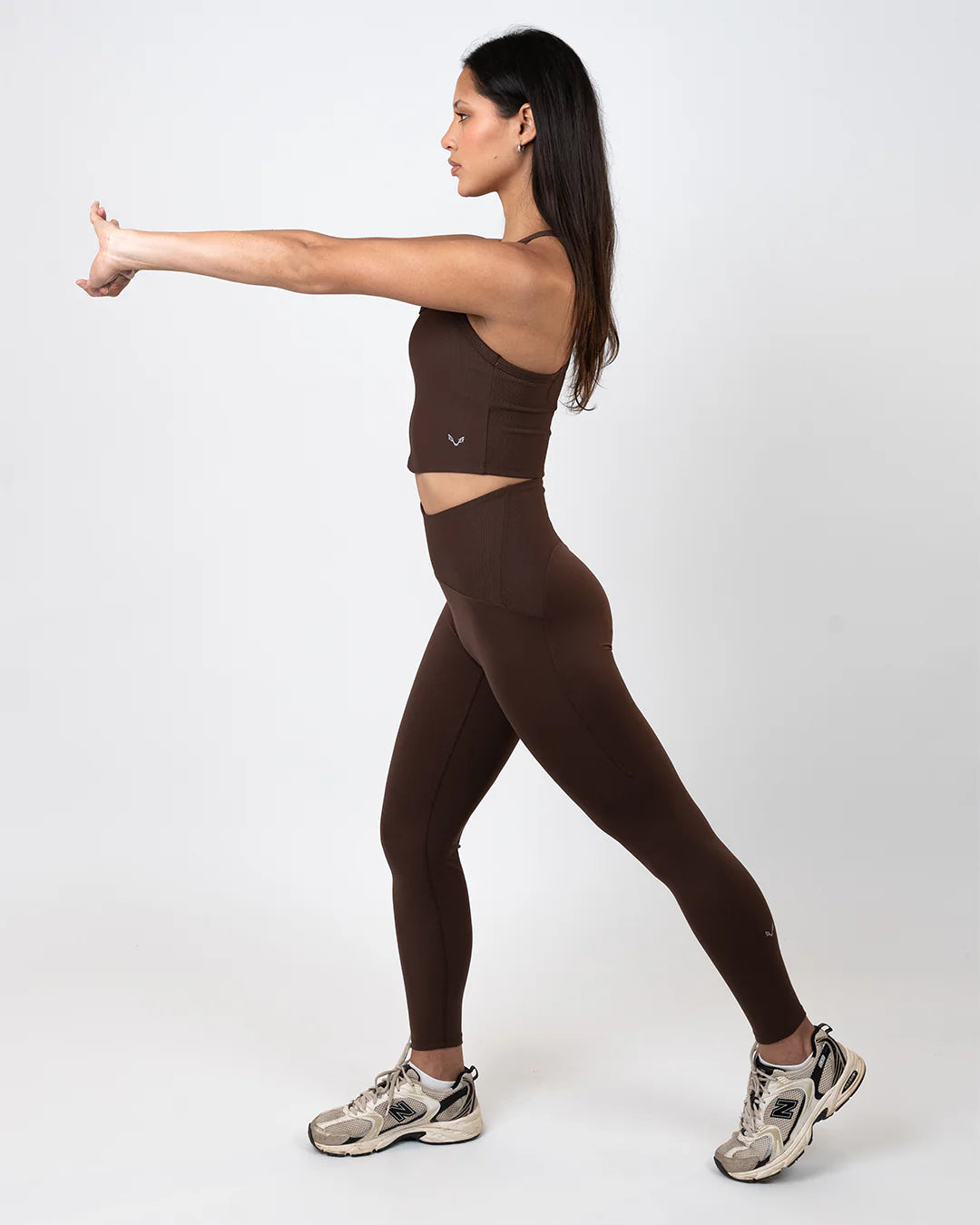Ribbed Performance Set – Chocolate Brown - Bfeerce 4