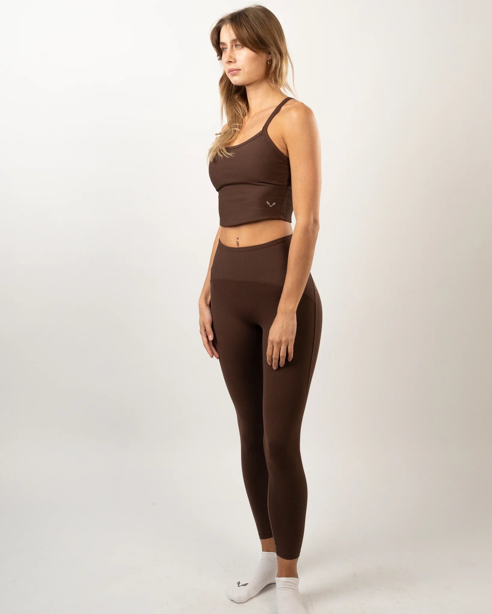 Ribbed Performance Set – Chocolate Brown - Bfeerce 5