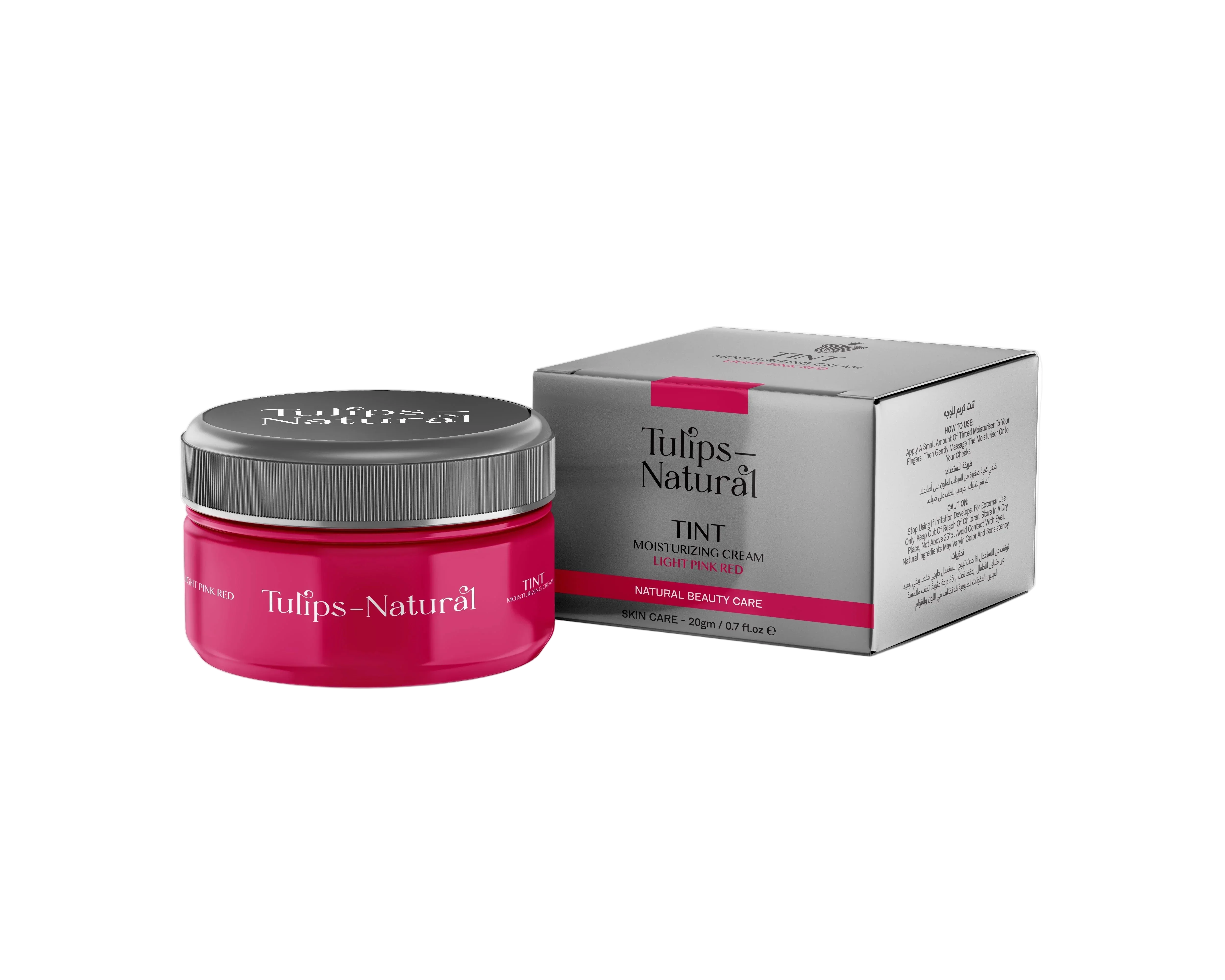 Tulips Natural Beauty Care - Light Pink/Red Tint Moisturizing Cream 1
