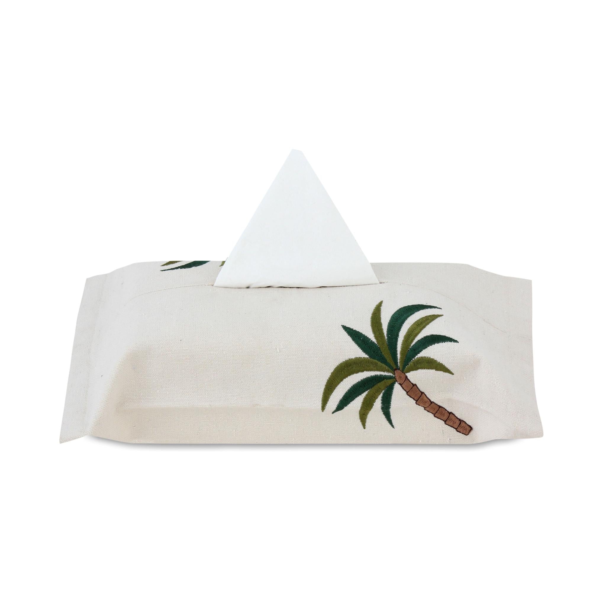 Tropical Palm Tissue Box Cover - Ticas