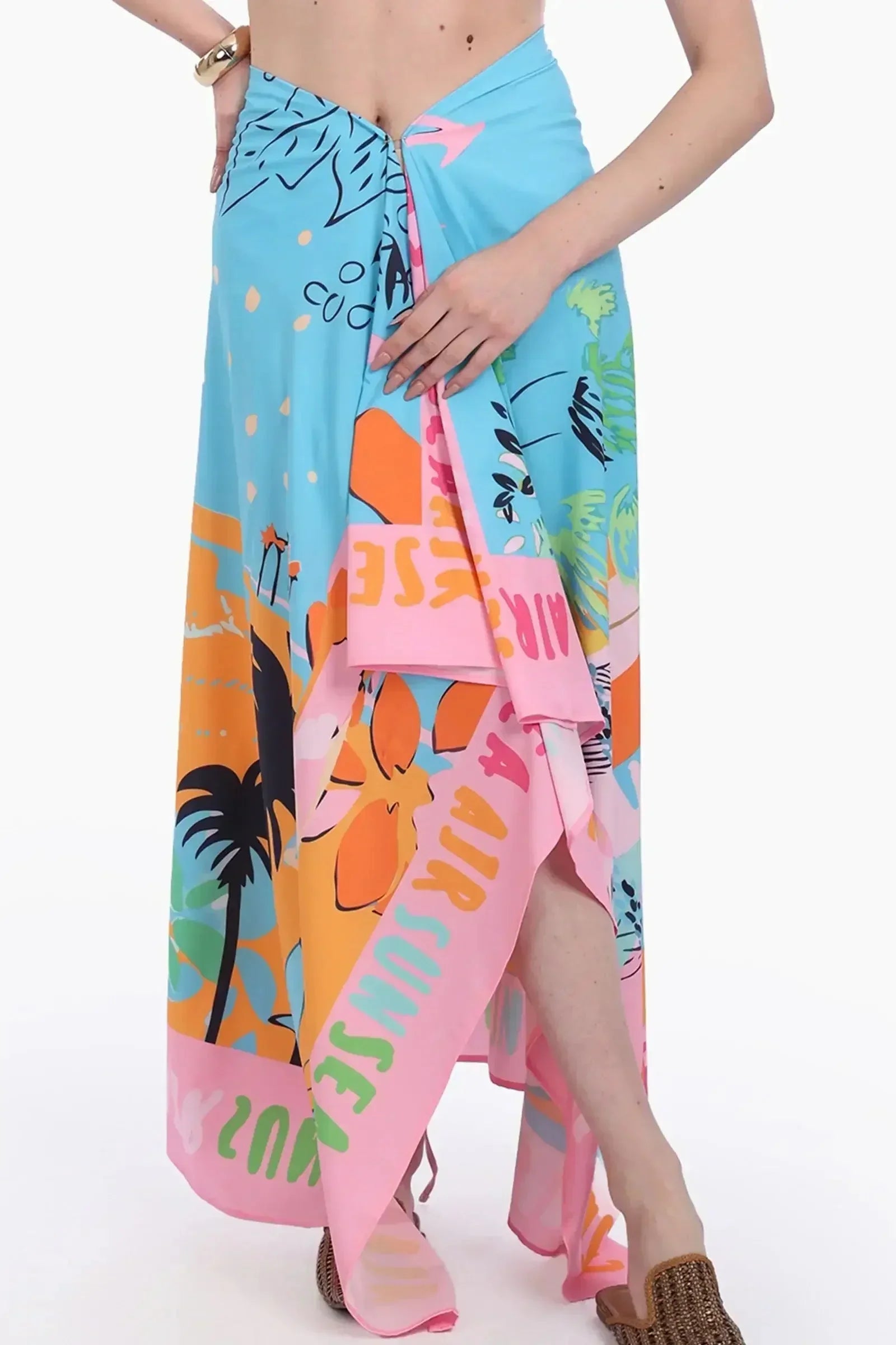 Carina - Summery Beach Sarong Wrap 1