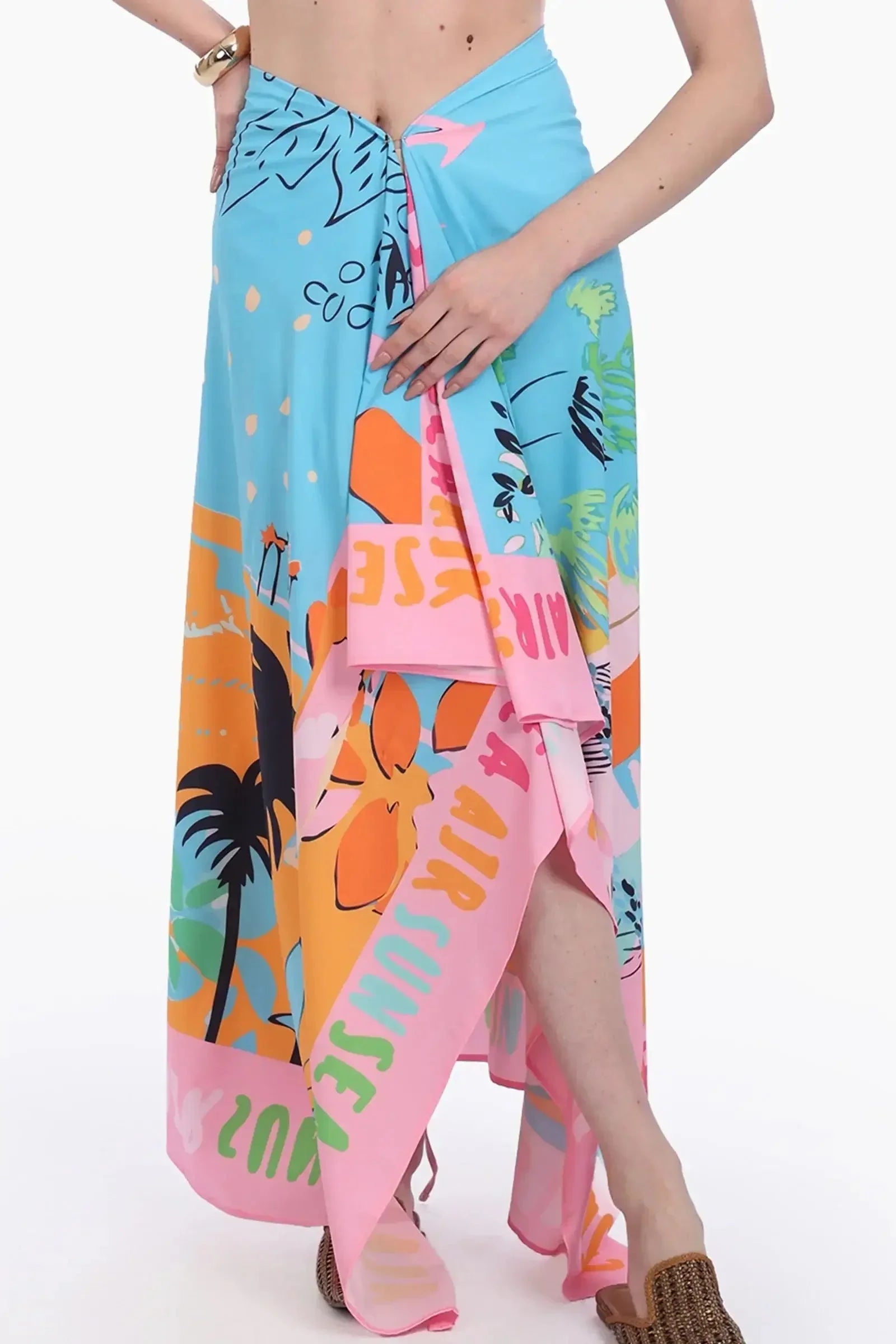 Carina - Summery Beach Sarong Wrap 1
