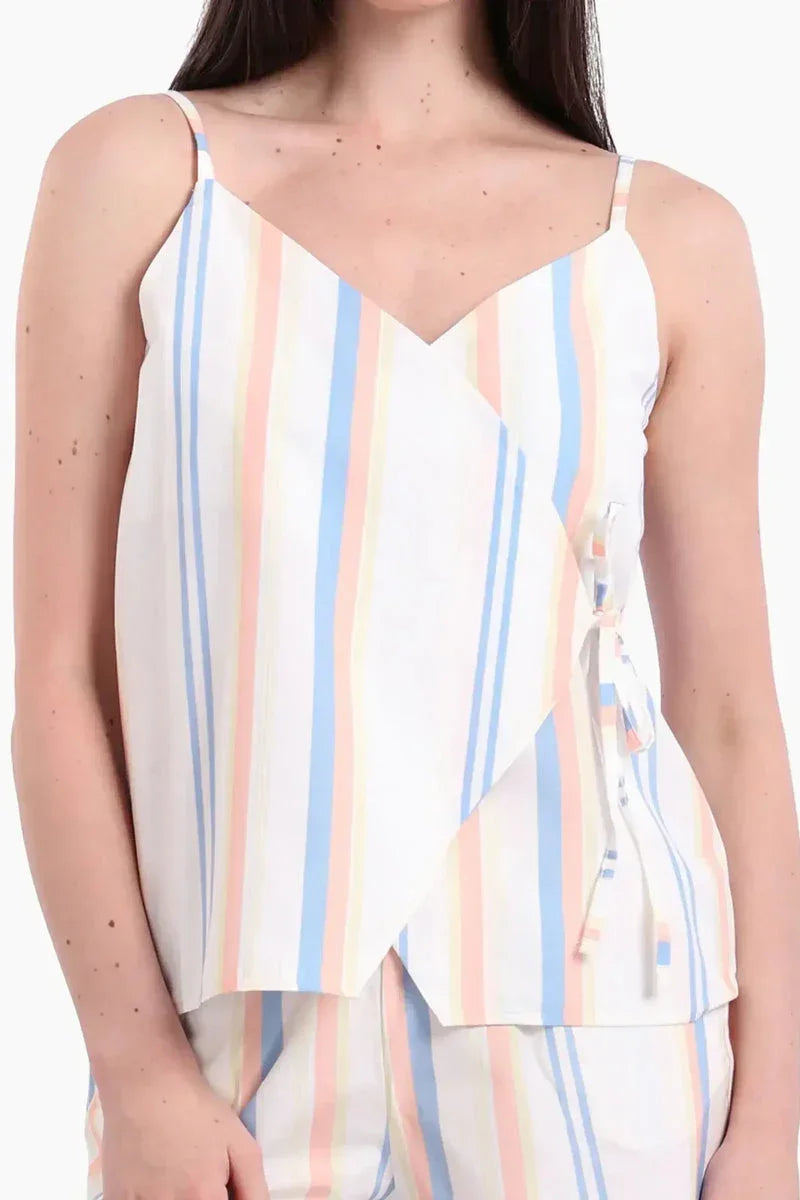 Carina - Striped Short Pyjama Set 4