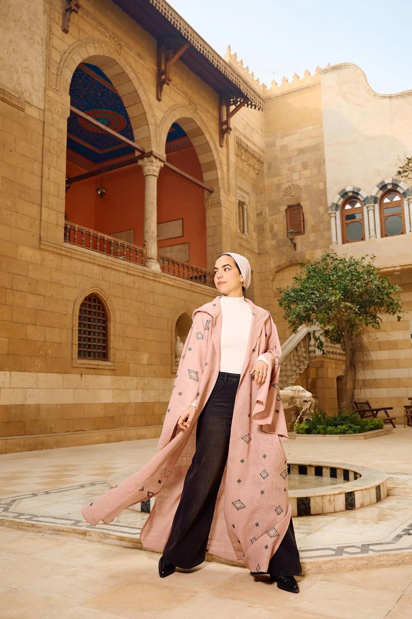 Embroidered Flowy Kimono - Carina 1