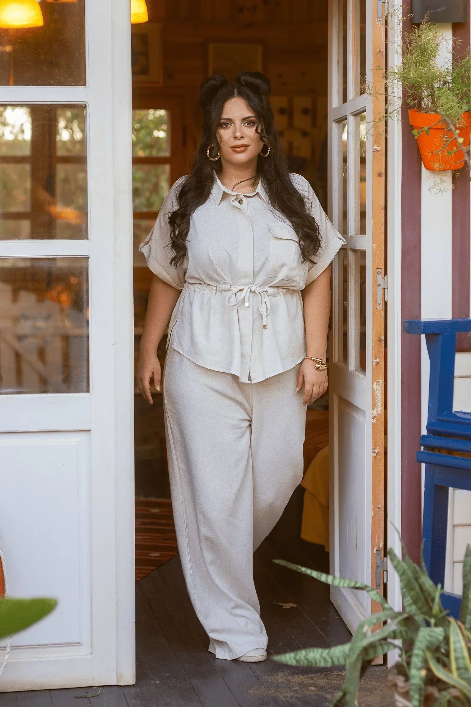 Clue - Mid Elastic Waist Pants 2