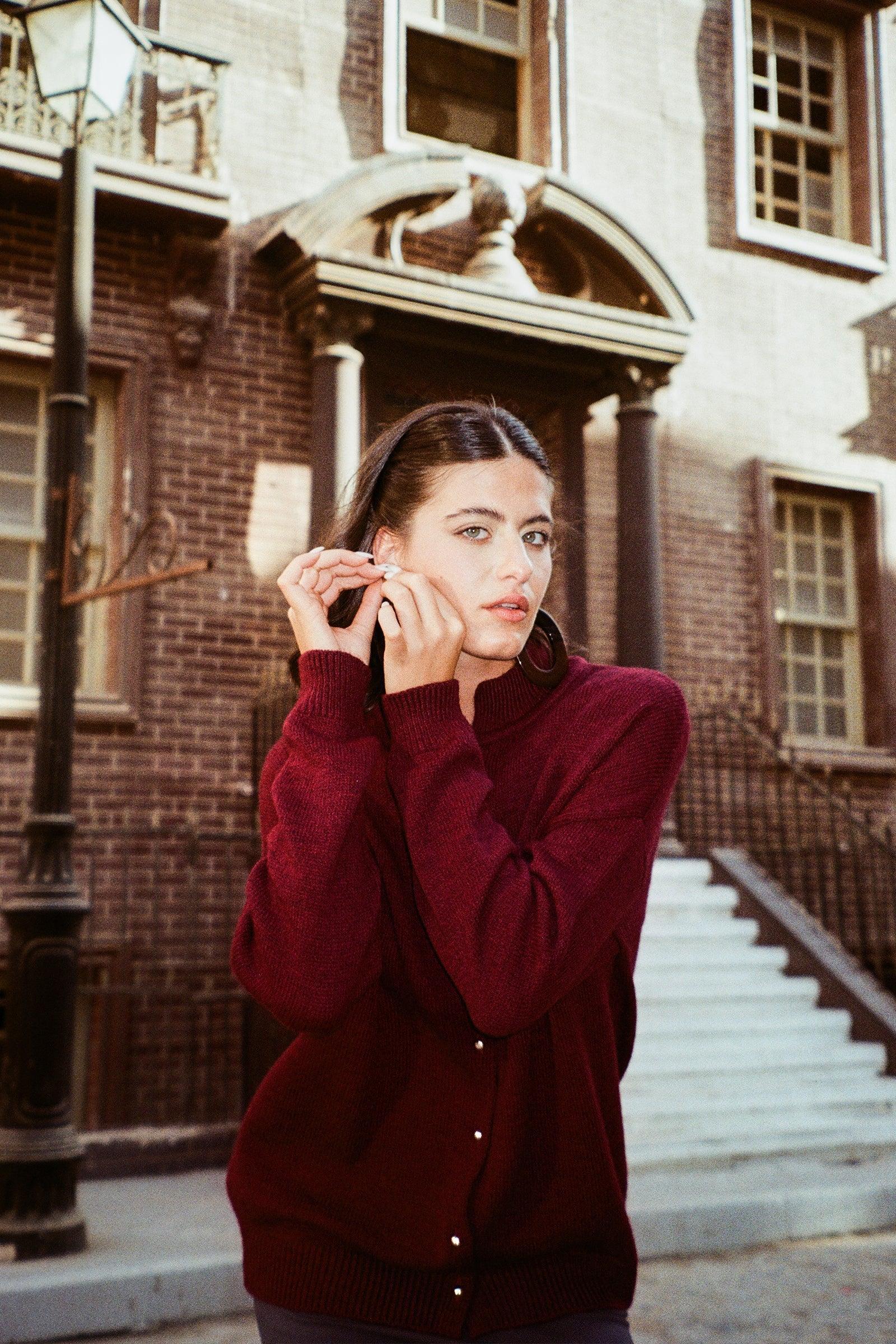 Clue - Knit Button-Front Cardigan 1