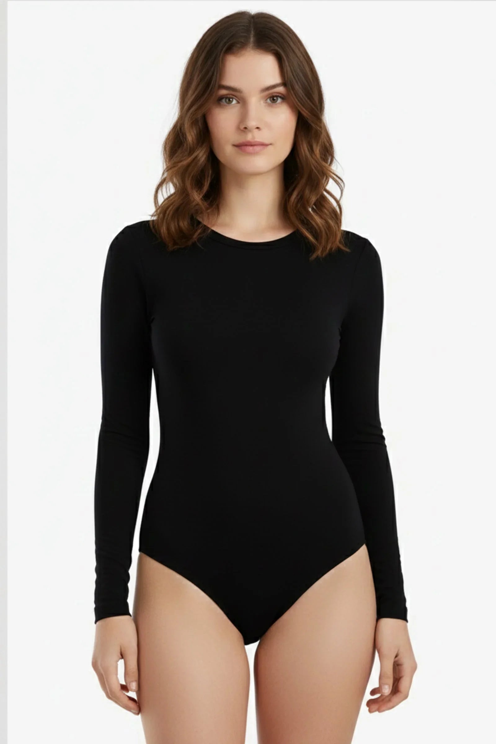 Carina - Long Sleeve Round Neck Bodysuit 1