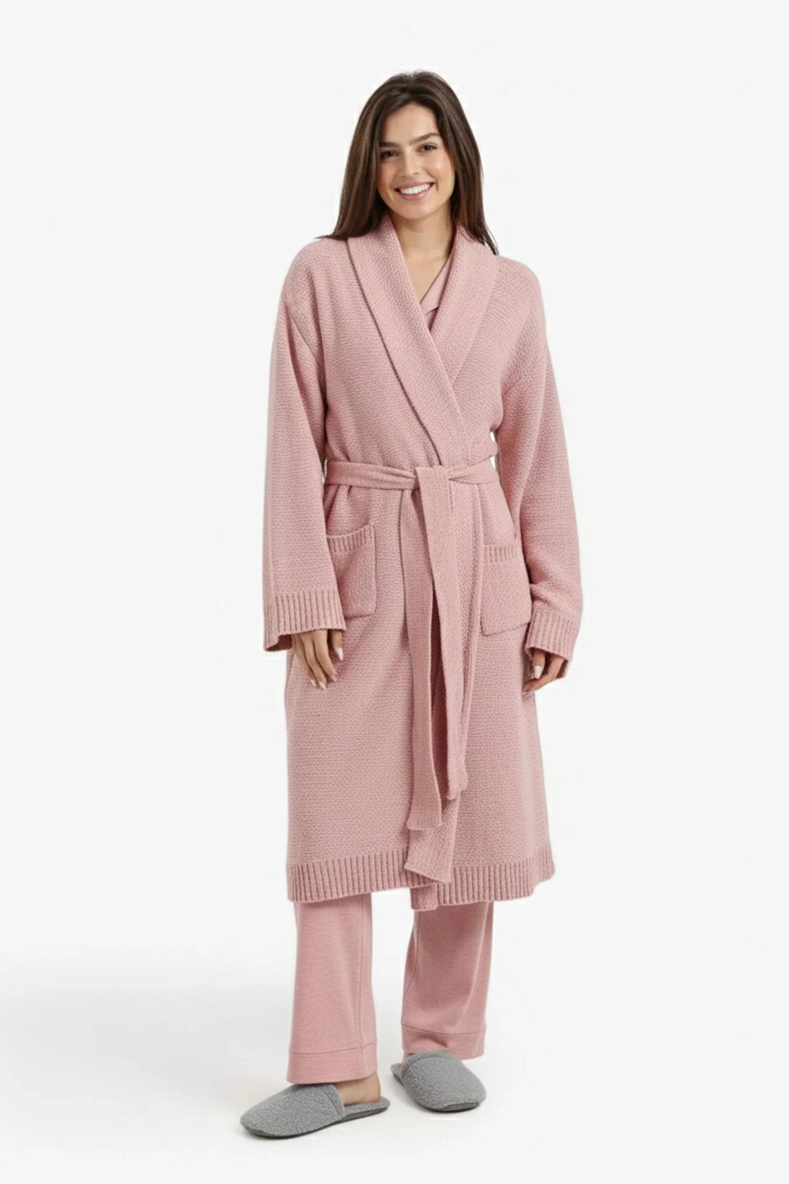 Carina - Shawl-Collar Midi Robe 2