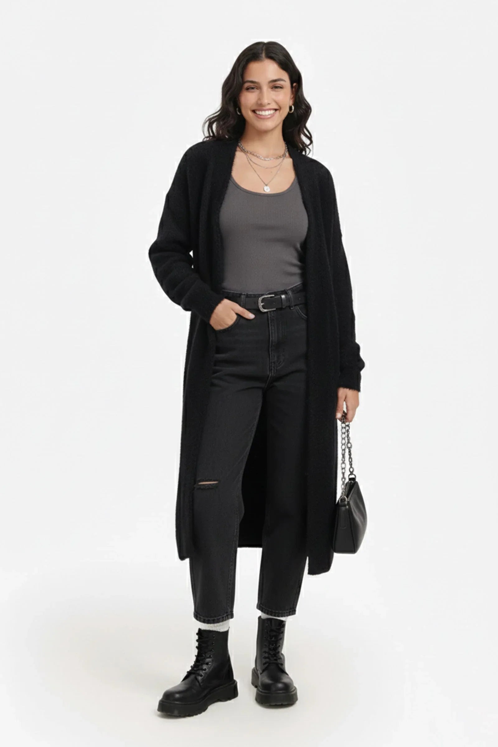 Carina - Open Neckline Cardigan 1