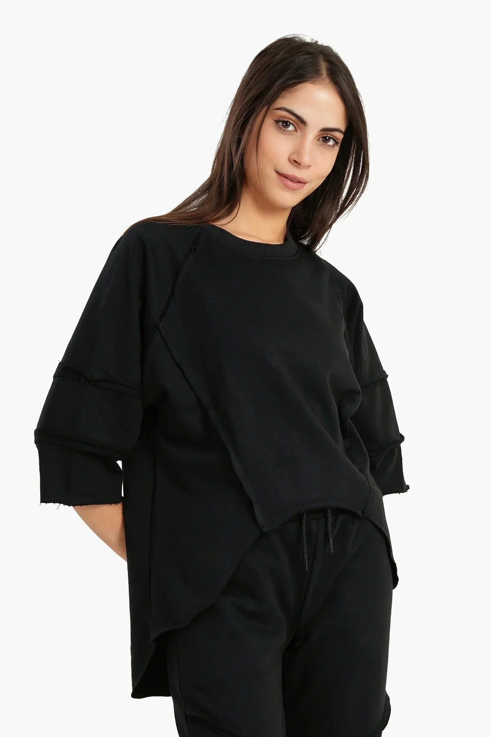 Carina - Lounge Sweatshirt with 3/4 Sleeves 2
