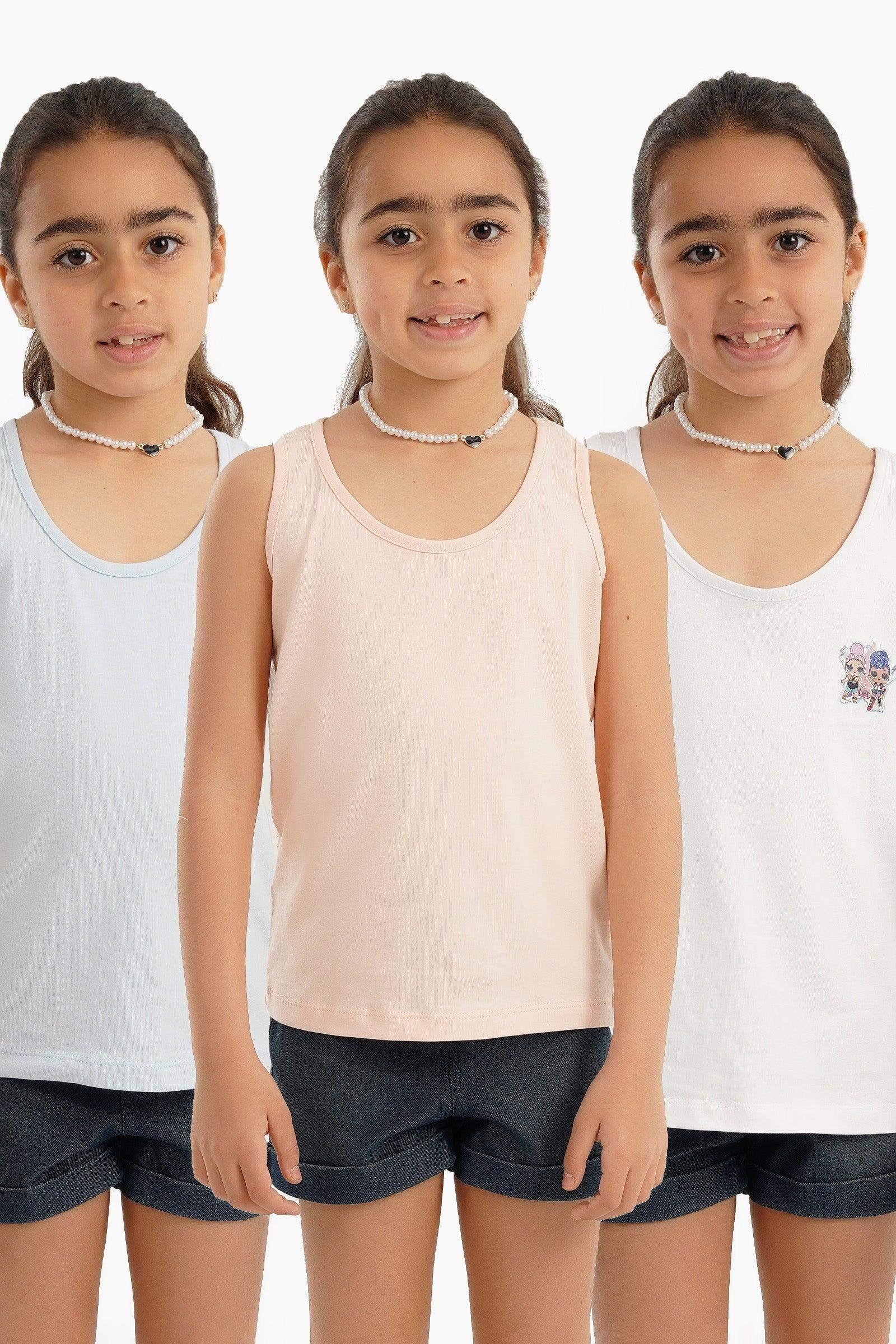 Carina - Pack of 3 Girly Basic Top 5