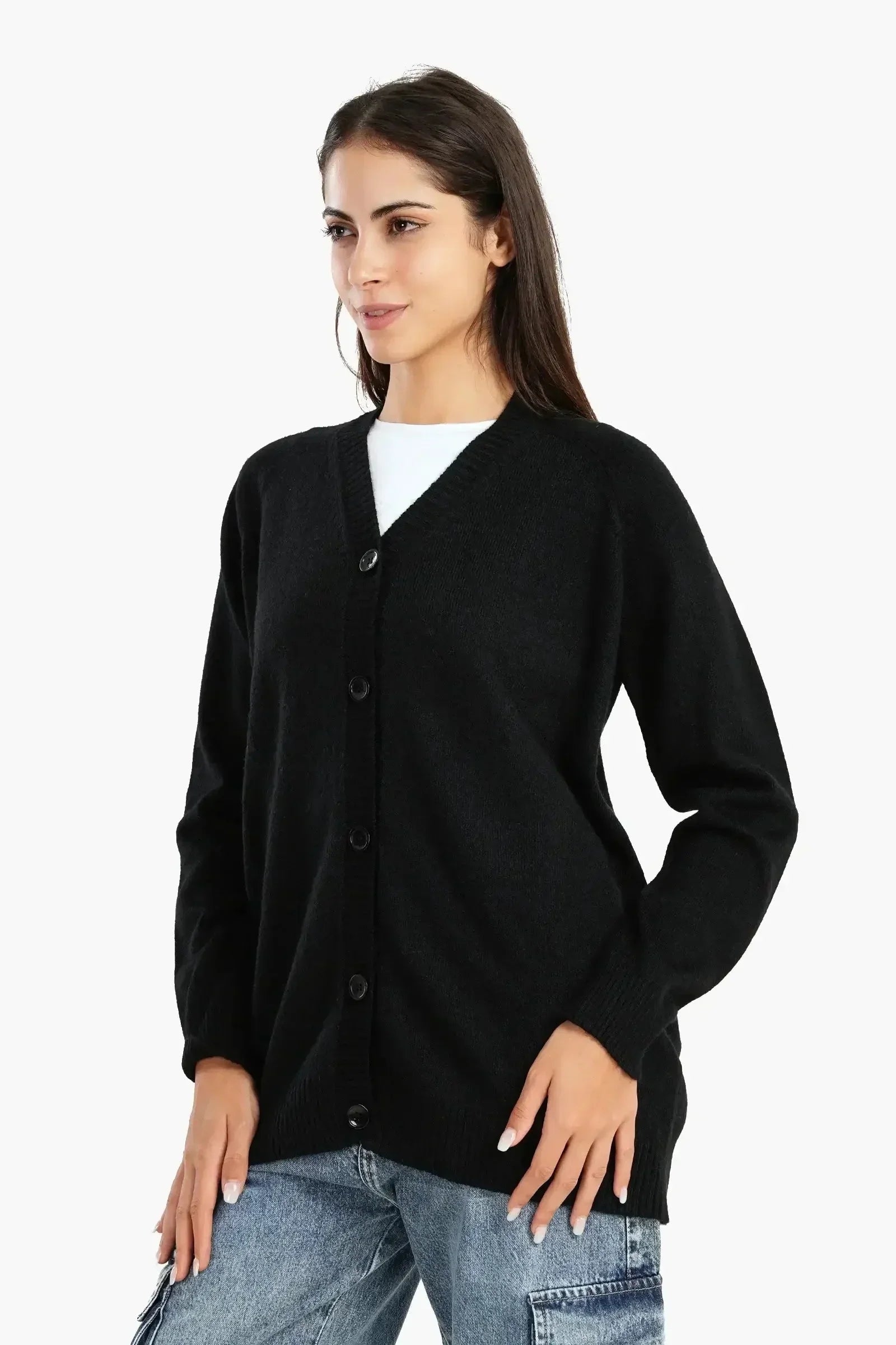 Carina - Cardigan with Button Closure 1