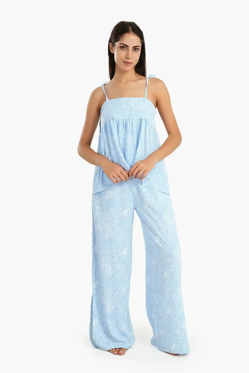 Light Blue Comfy Pyjama Set - Carina 1