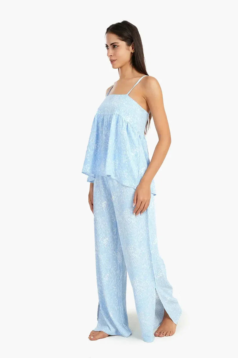 Carina - Light Blue Comfy Pyjama Set 2