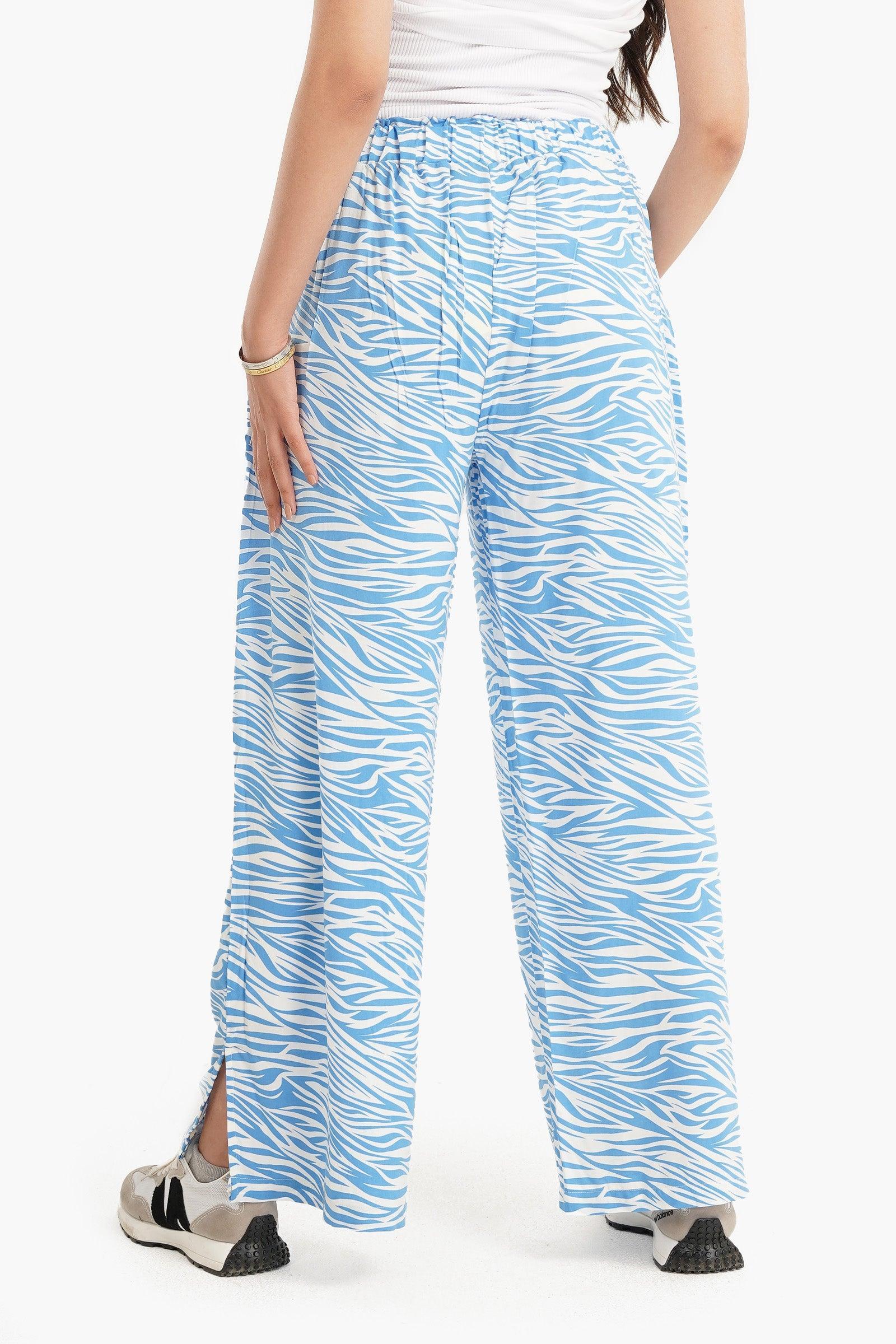 Clue - Zebra Print Pants with Slits 2