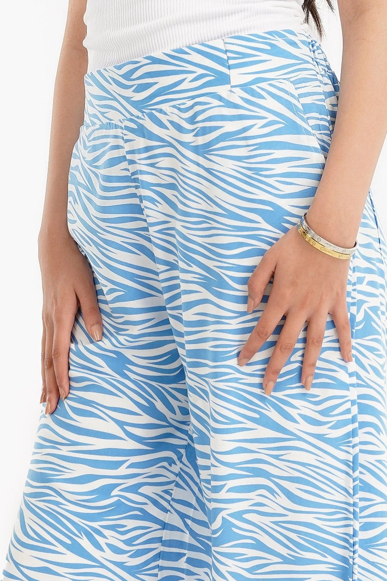 Clue - Zebra Print Pants with Slits 3