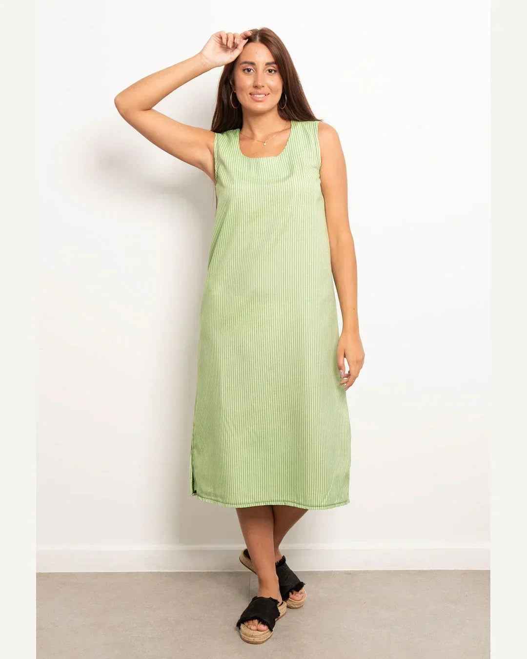 Casual Striped Long Dress - Viva