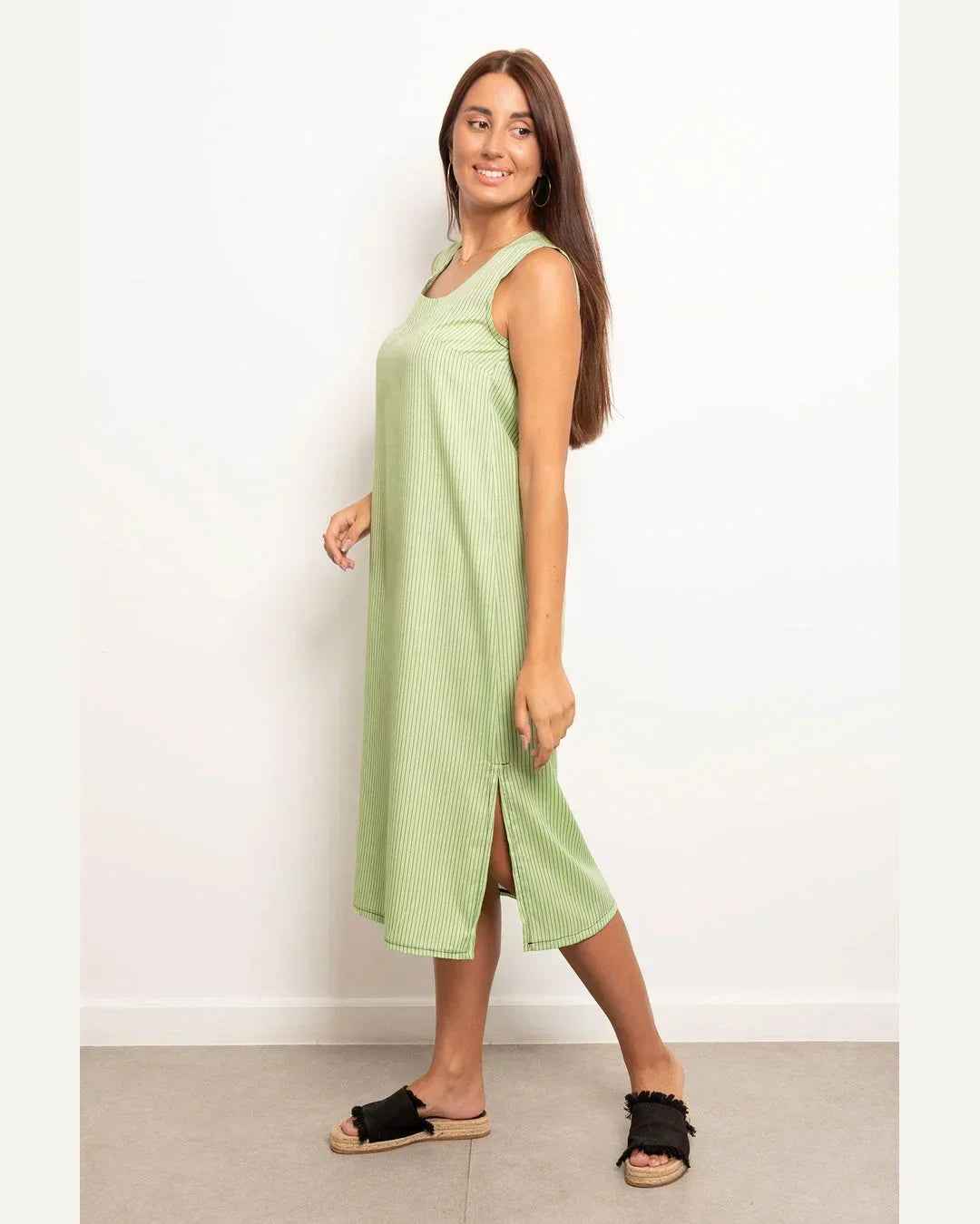 Casual Striped Long Dress - Viva