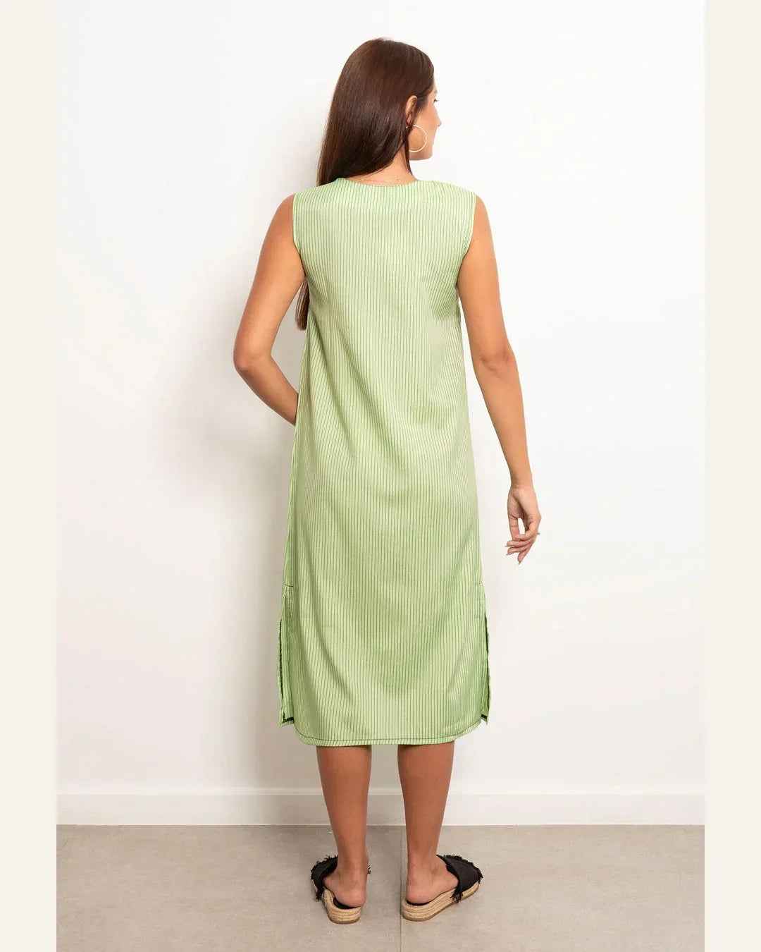 Casual Striped Long Dress - Viva