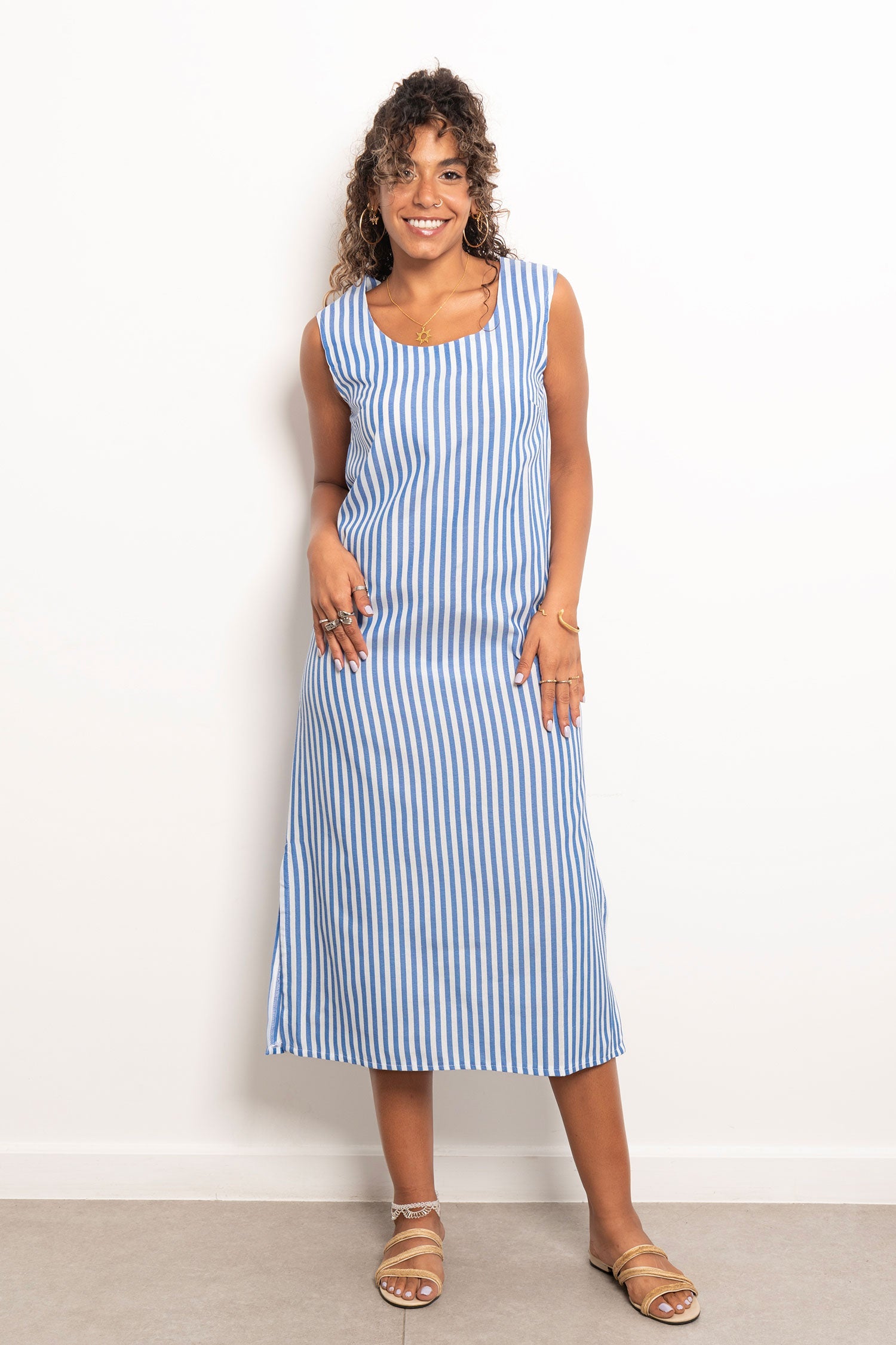 Viva - Casual Striped Long Dress 4