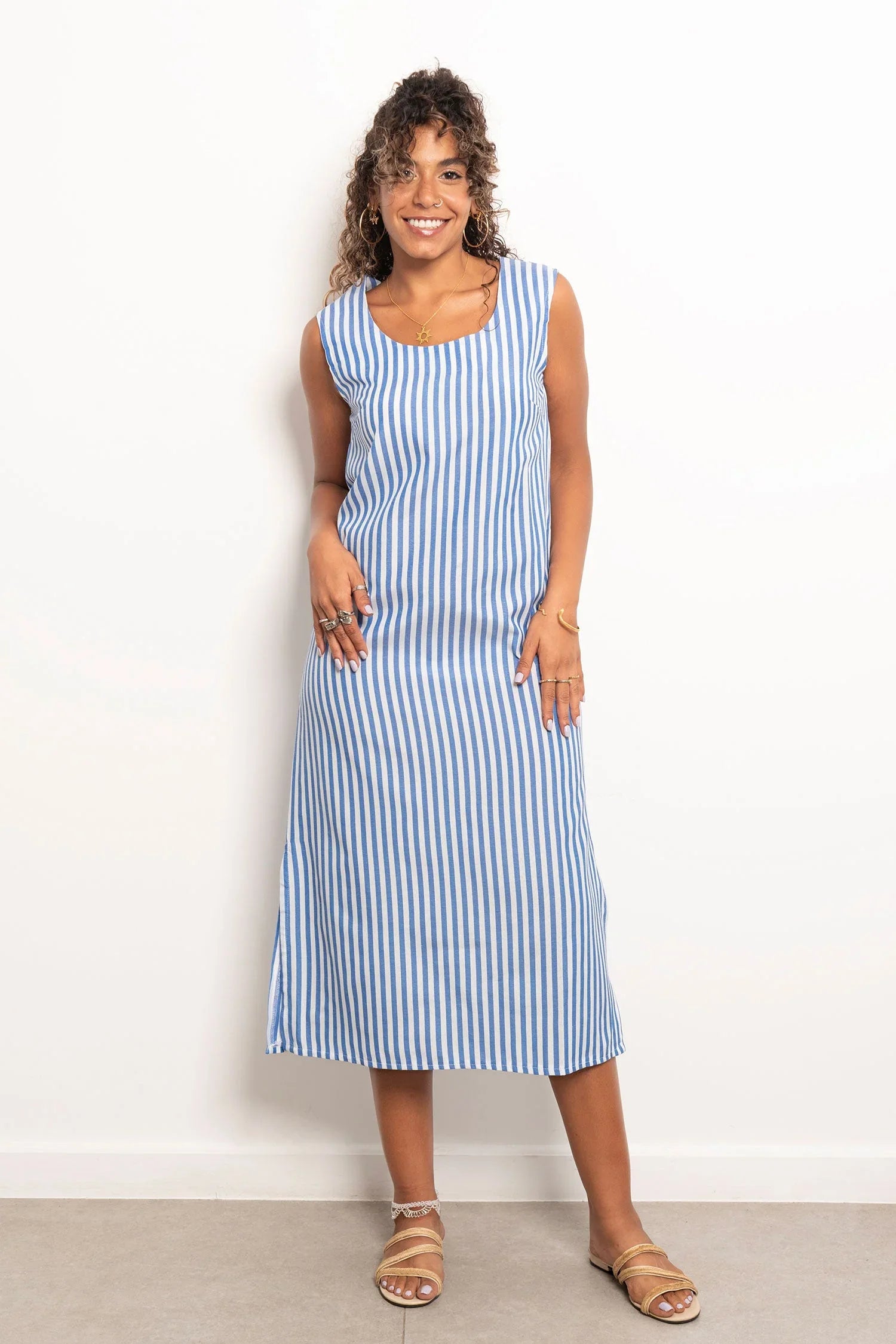 Viva - Casual Striped Long Dress 5