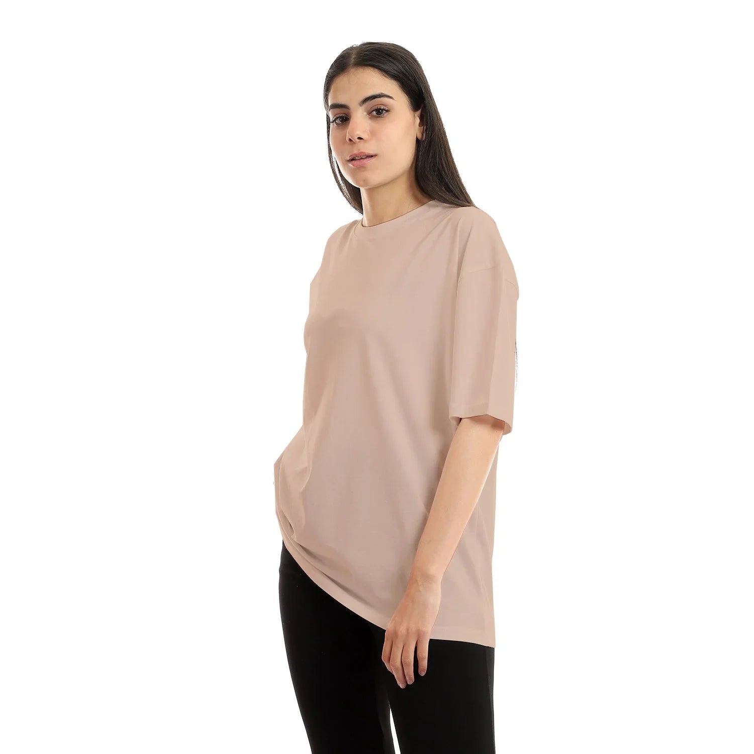 NAS Trends - Basic Unisex Oversized SS T-Shirt - Beige 2