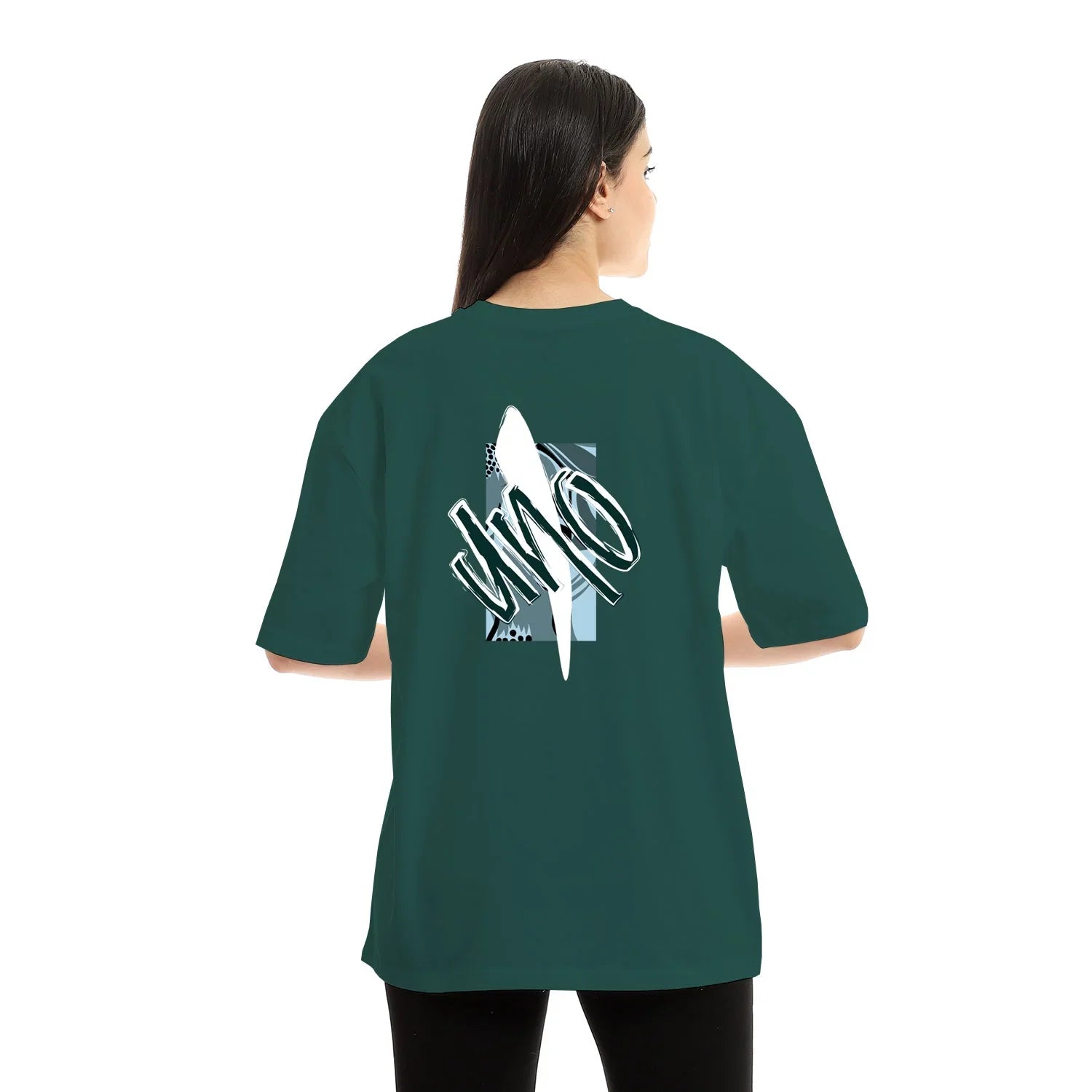 NAS Trends - Uno Unisex Oversized SS T-Shirt - Petrol 1