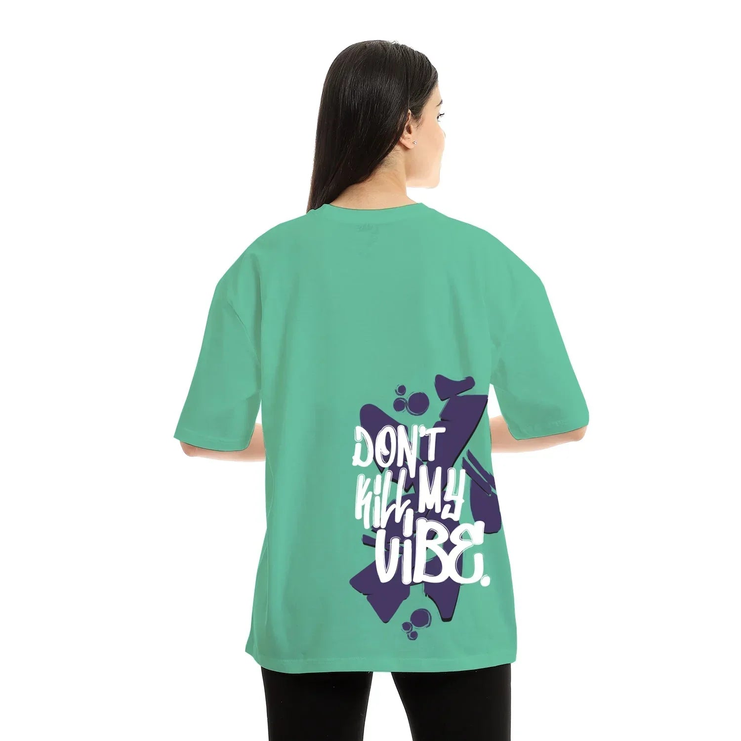 Vibe Unisex Oversized SS T-Shirt - Mint Green - NAS Trends - Babazzaro