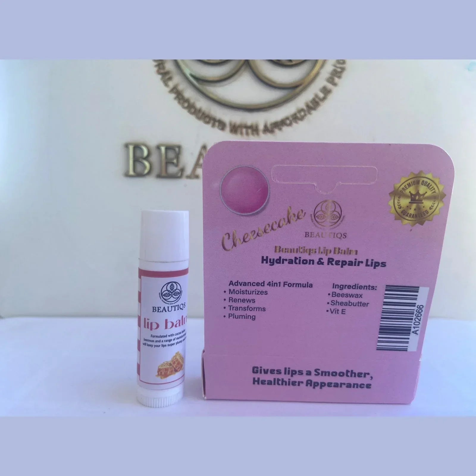 Pink Cheesecake Lip Balm - Beautiqs - Babazzaro